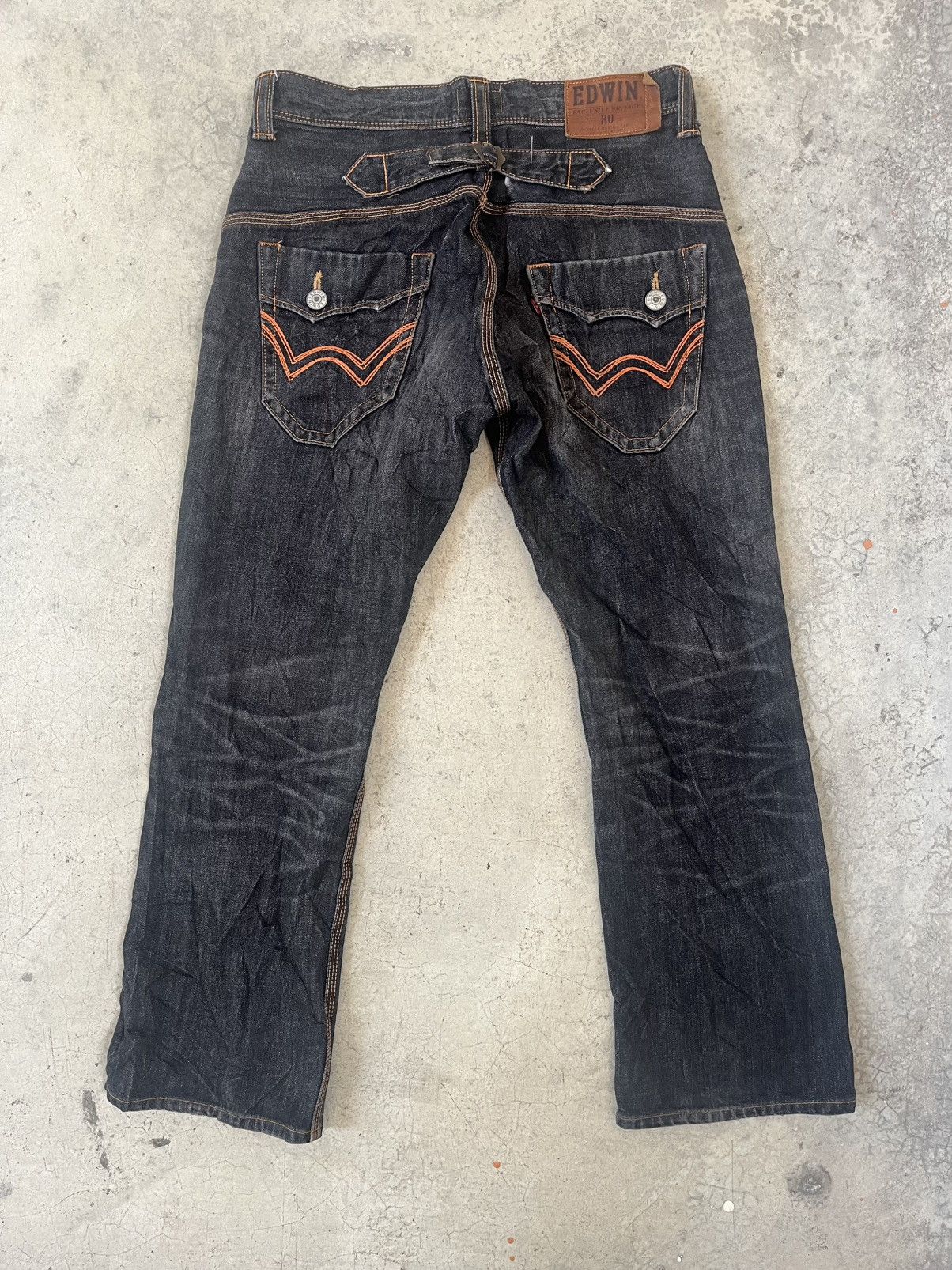 Edwin Edwin Flare Distressed Clawmark faded Vintage Pants Size US 34 / EU 50 - 5 Thumbnail
