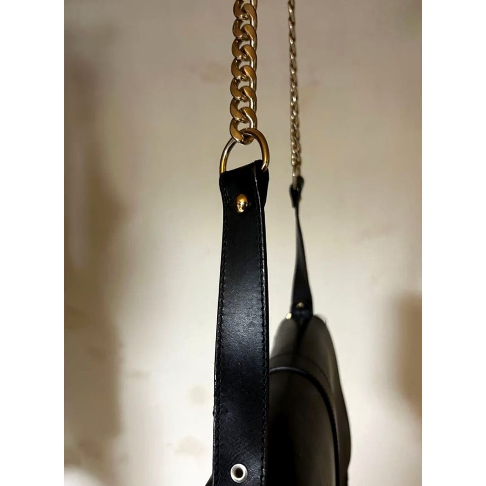 A.P.C. A.P.C. Woman Shoulder Bag Chain Half Moon Leather Black Limited Edition Style Size ONE SIZE - 5 Thumbnail