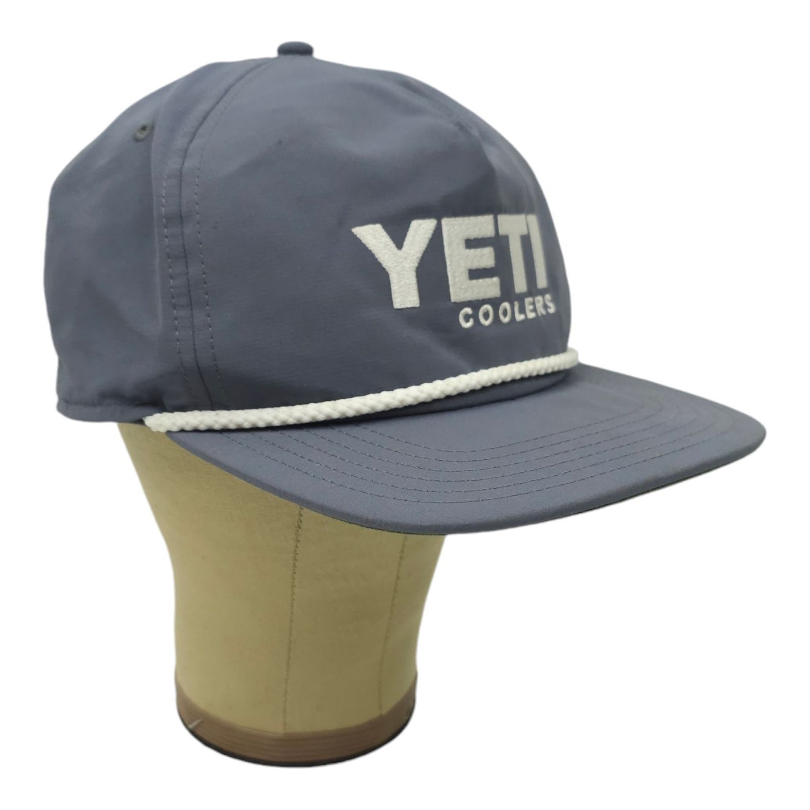 Yeti Yeti Coolers Rope Braid Embroidered Logo Gray Snapback Cap Size ONE SIZE - 3 Thumbnail