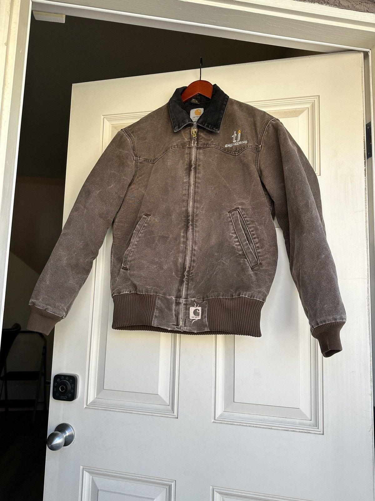 Carhartt VTG Carhartt J14 CHT Santa Fe Bomber Work Canvas Jacket SML Size US S / EU 44-46 / 1 - 14 Thumbnail