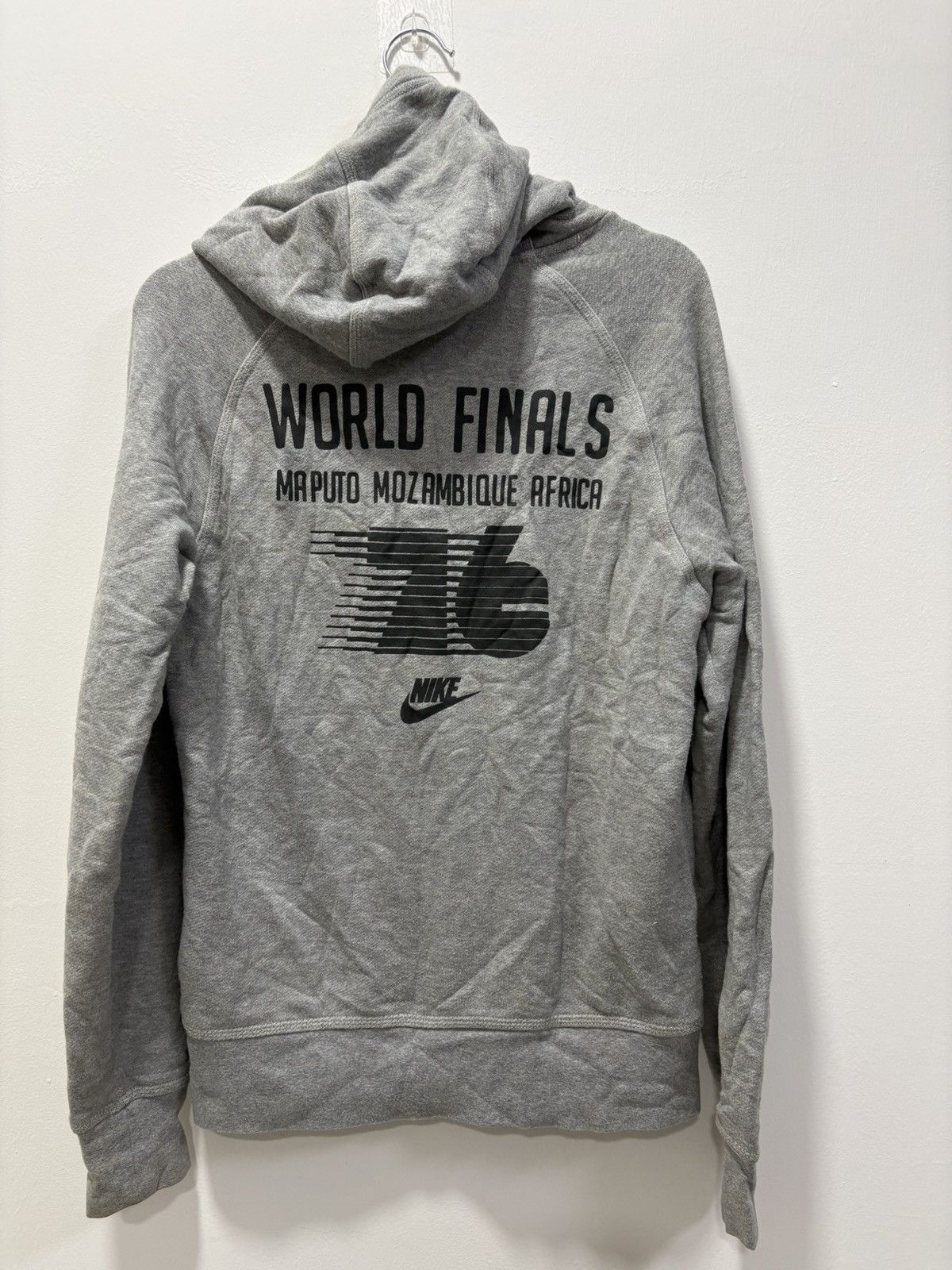 Nike Nike Graphic Print Hoodie Mozambique Trials 76 Grey Jumper Size US S / EU 44-46 / 1 - 2 Thumbnail