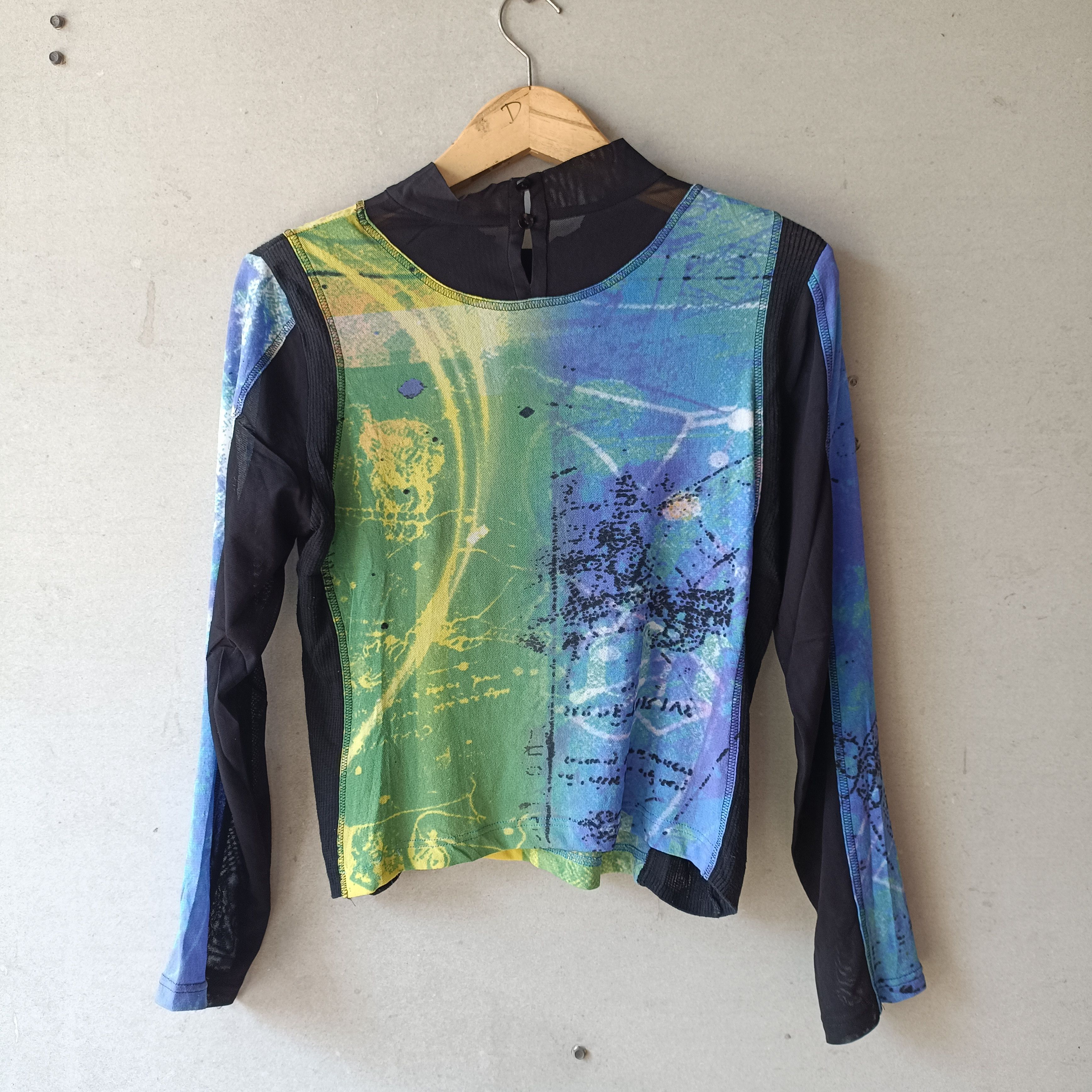 Jean Paul Gaultier 2000s Chamois - Japan Mesh Tatto LS Size S / US 4 / IT 40 - 4 Thumbnail