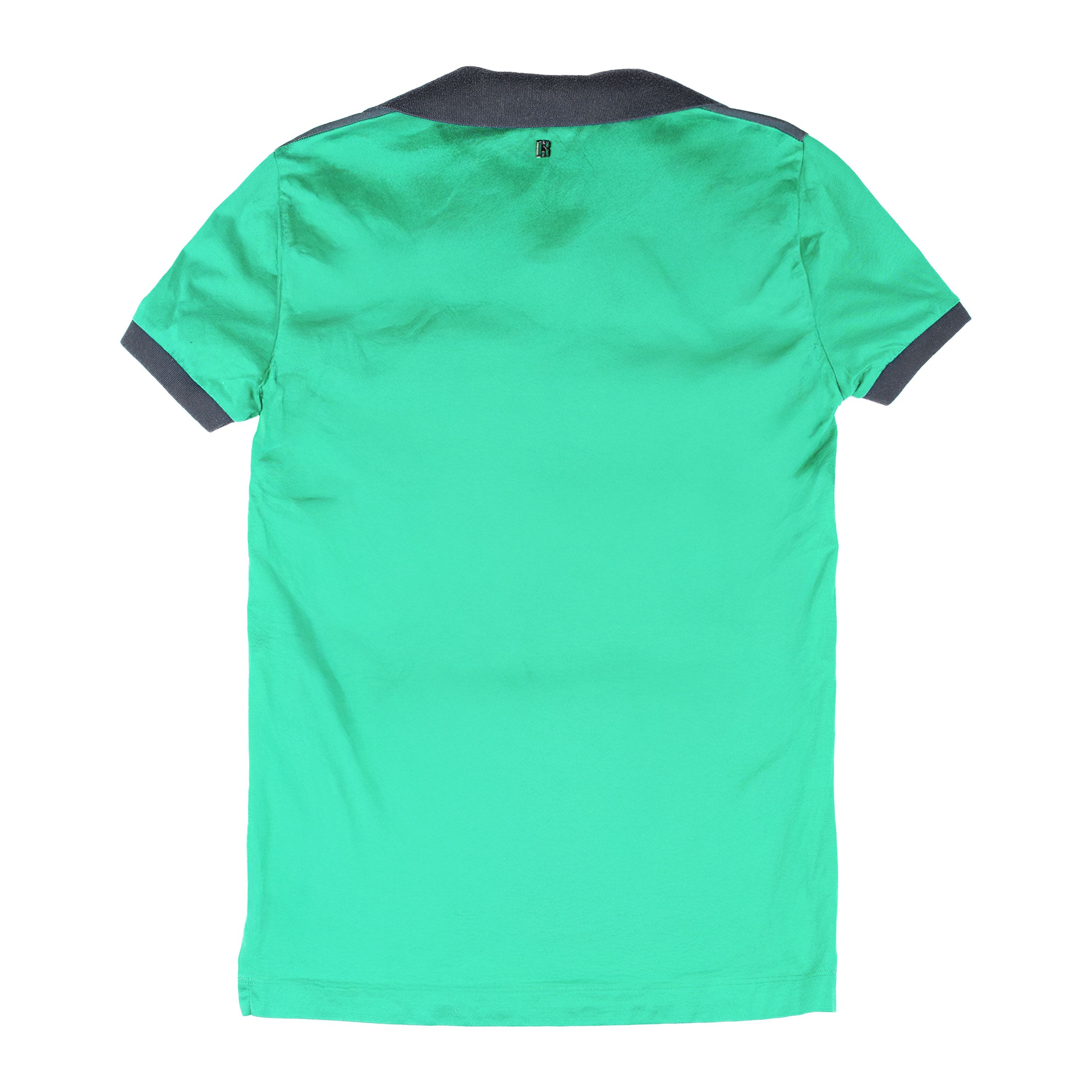 Dirk Bikkembergs Dirk Bikkembergs Vintage Green Flower Polo Shirt Top Size US S / EU 44-46 / 1 - 3 Thumbnail