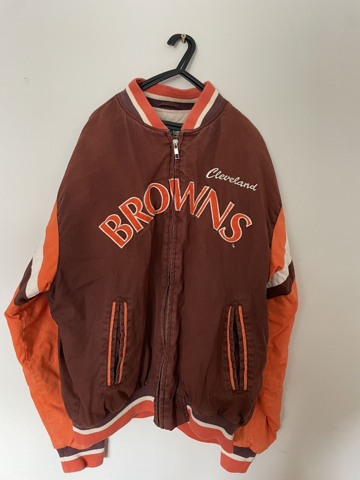 Mirage Cleveland browns - ‘mirage’ jacket - large Size US L / EU 52-54 / 3 - 1 Thumbnail