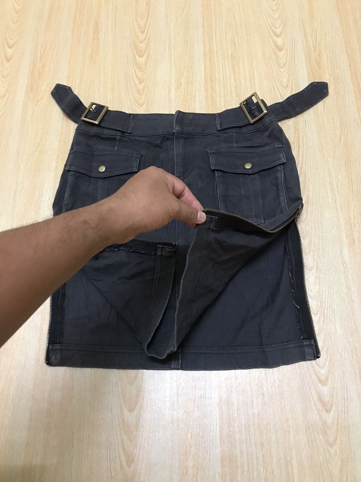 Japanese Brand Vintage Kirke Japanese Brand Denim Mini Skirts Made In Japan Size 28" / US 6 / IT 42 - 3 Thumbnail