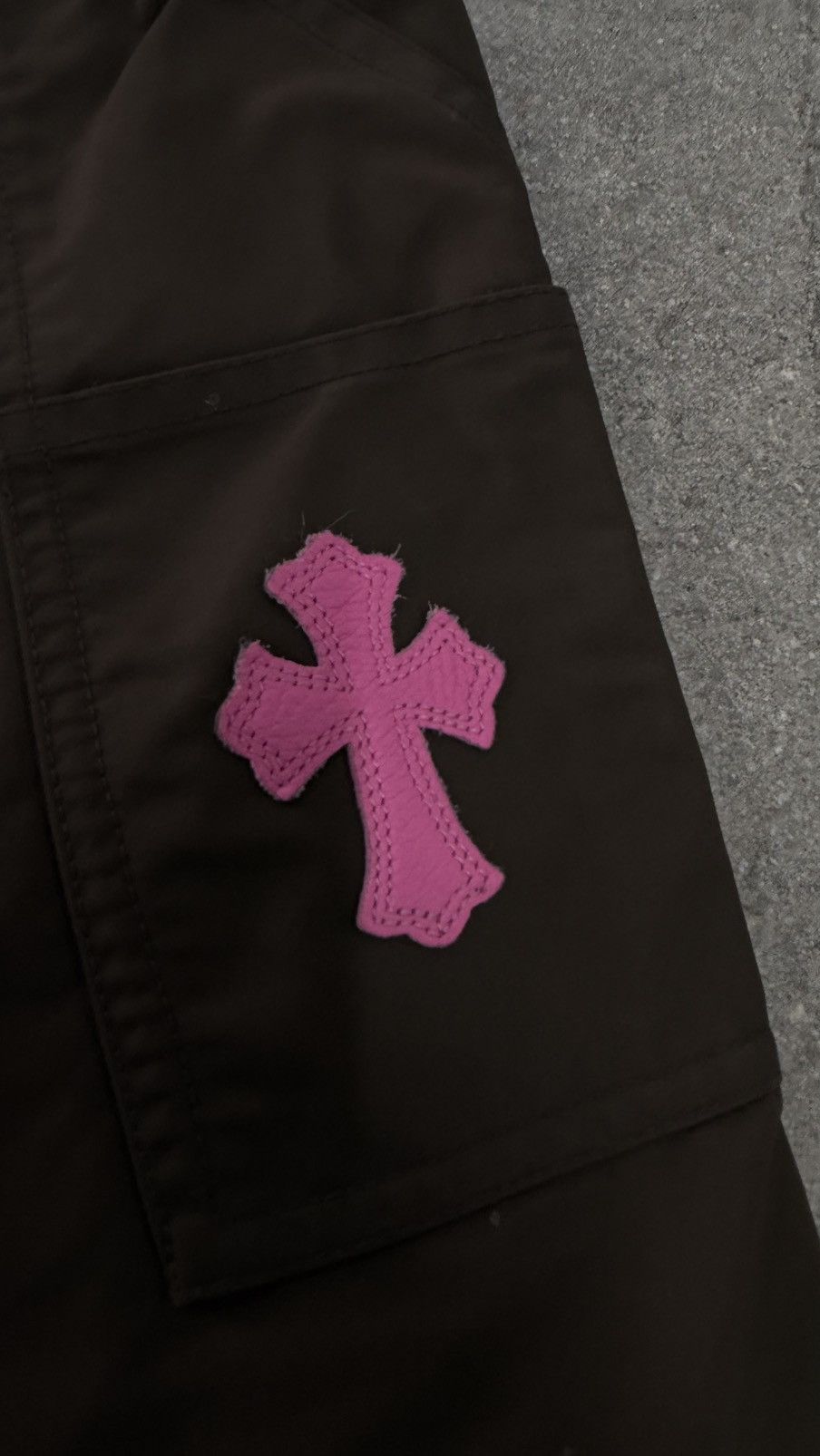 Chrome Hearts Chrome Hearts Brown Nylon and Leather Double Knee Pants Size US 32 / EU 48 - 9 Thumbnail
