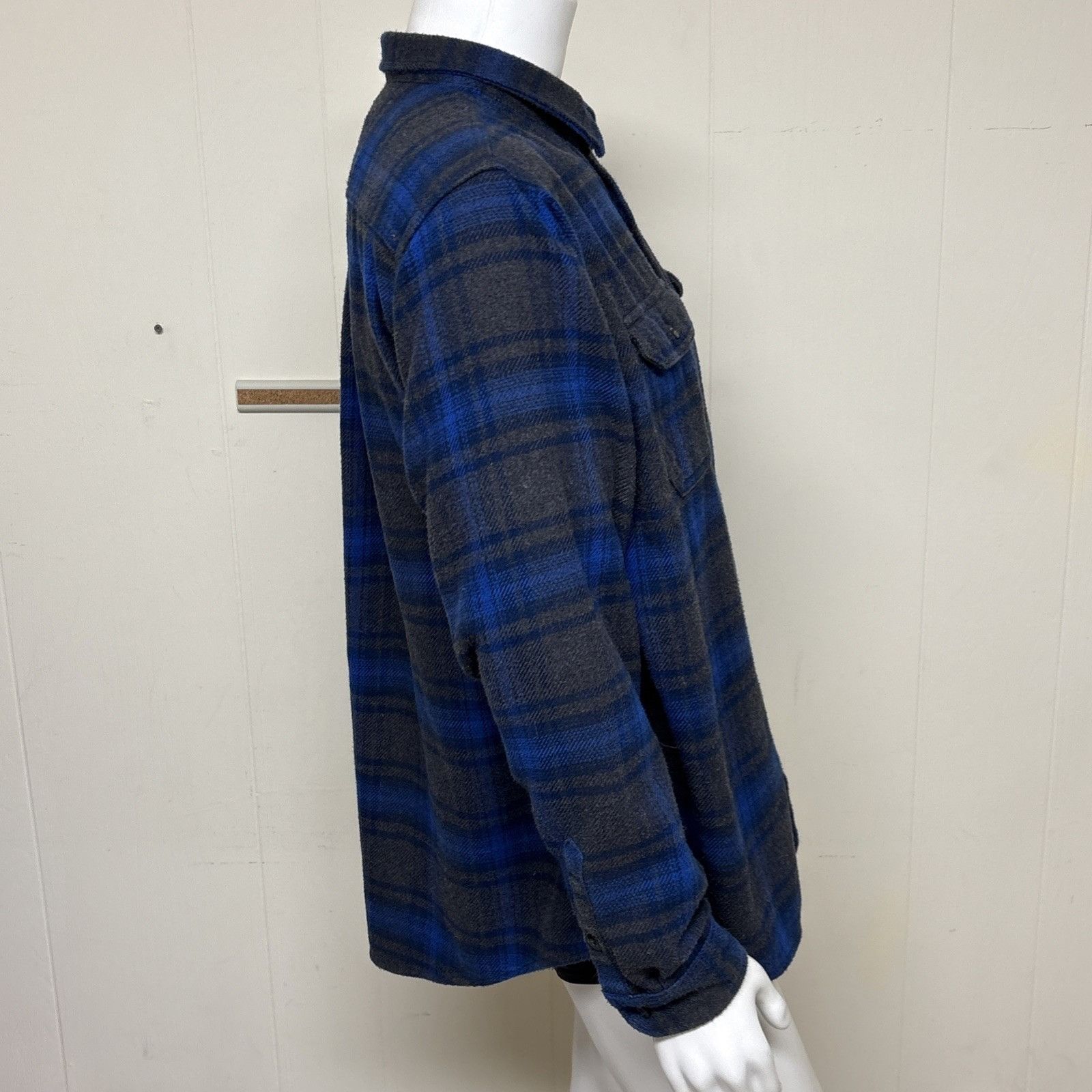 Orvis Orvis Shirt Jacket Mens 2XL Blue Gray Plaid Flannel Heavy Sh Size US XXL / EU 58 / 5 - 4 Thumbnail