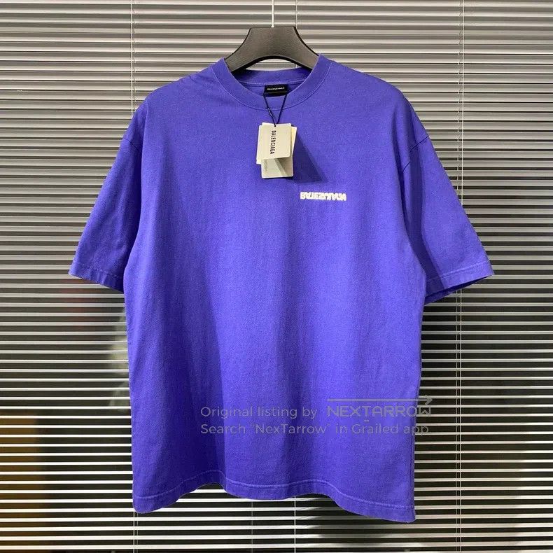 Balenciaga Balenciaga Short sleeve T-shirt with reverse embroidery le Size US M / EU 48-50 / 2 - 1 Thumbnail