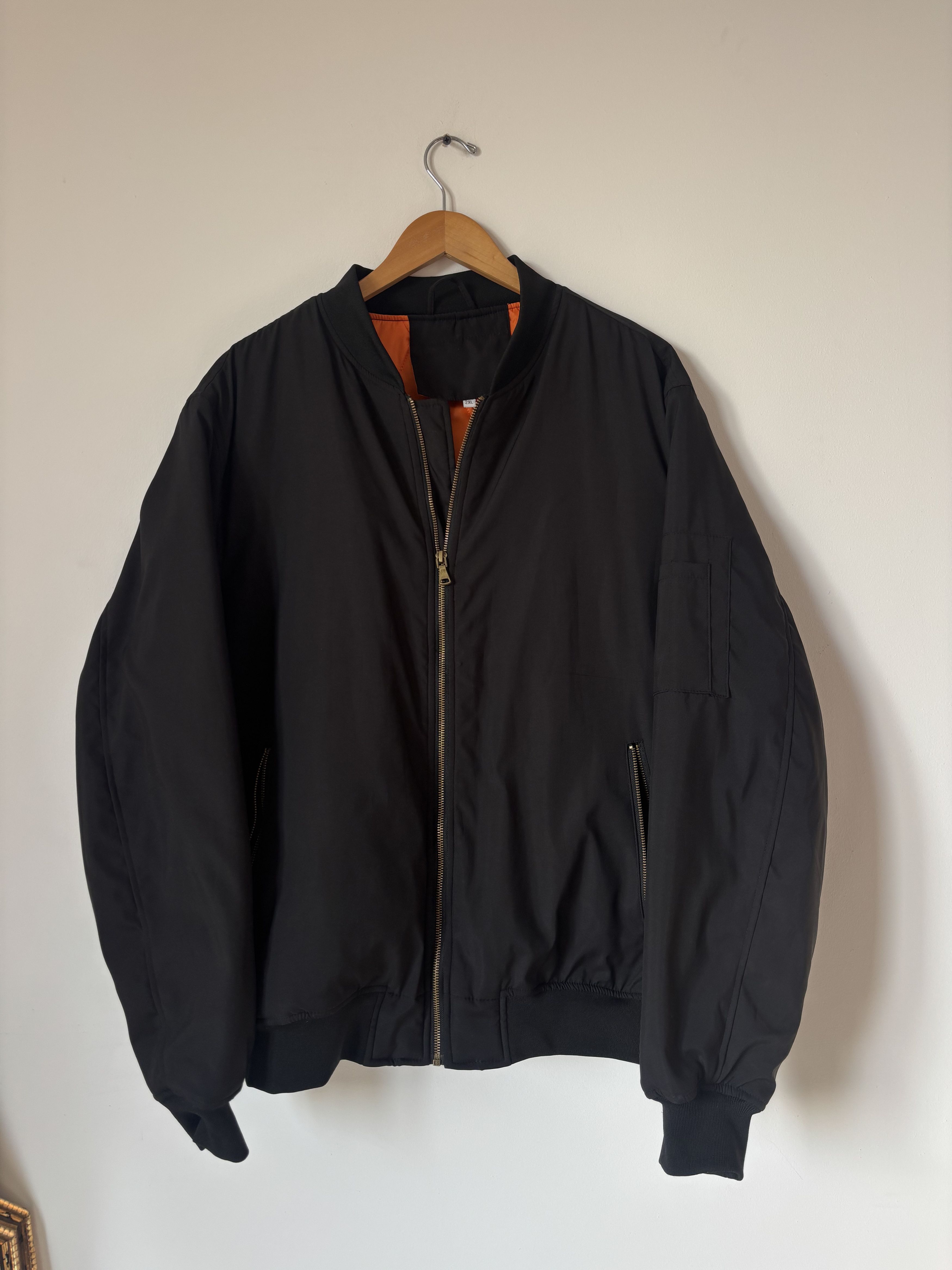 Other Black & Orange Quilted Padded Bomber Jacket XXL Size US XXL / EU 58 / 5 - 8 Thumbnail