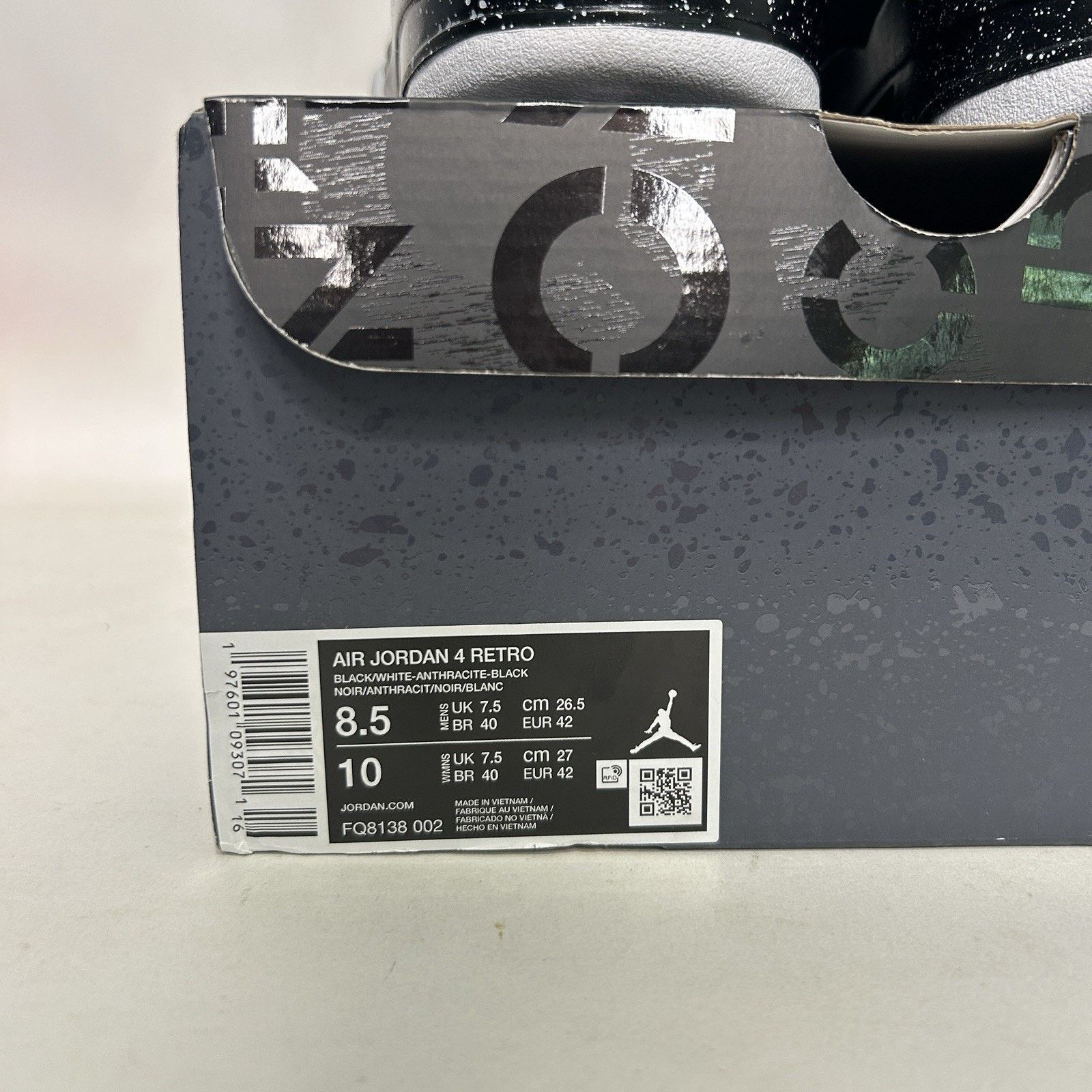 Nike Nike Jordan 4 Retro OG “Fear/Black White Grey” Size US 8.5 / EU 41-42 - 5 Thumbnail