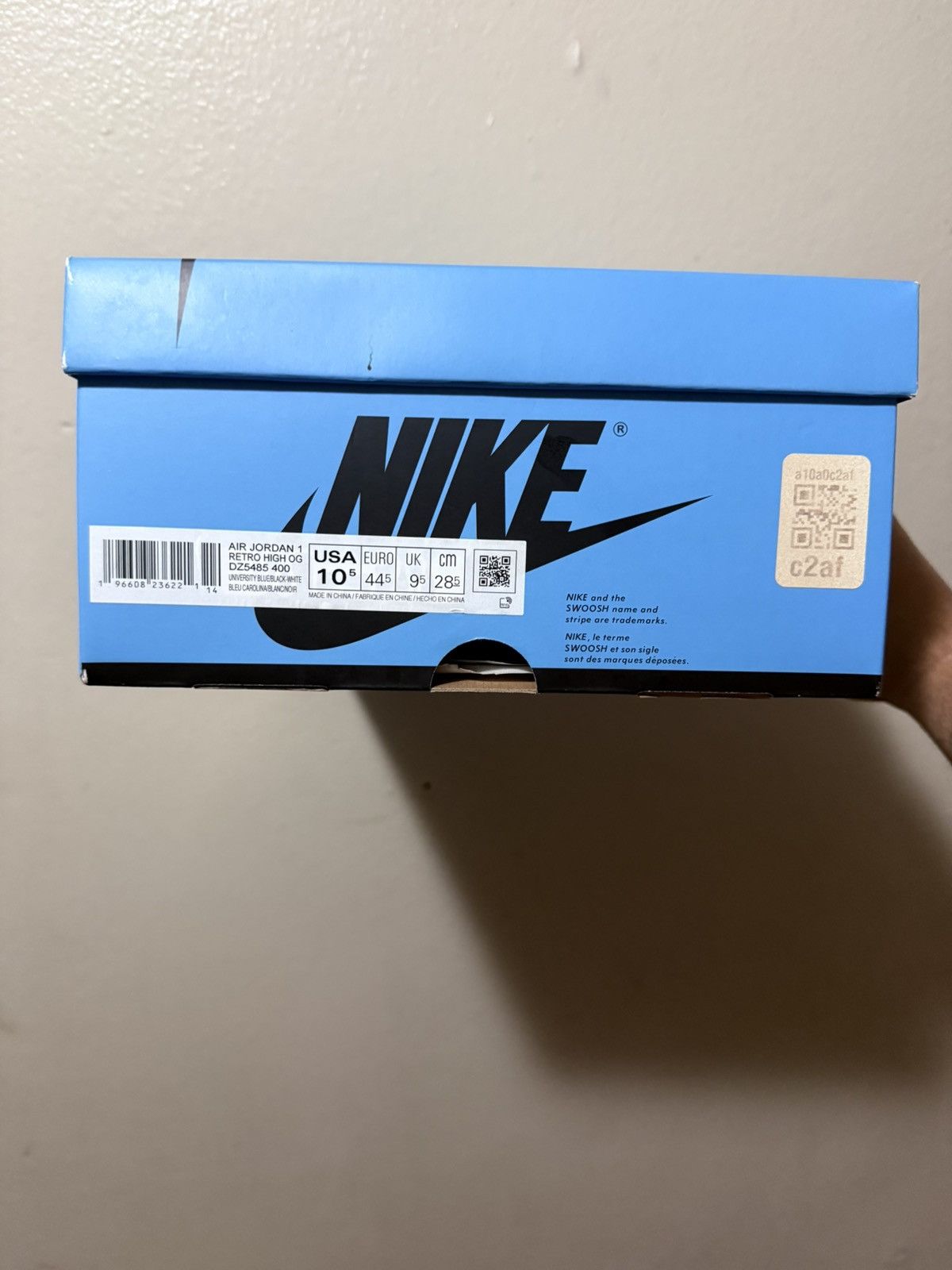 Jordan Brand × Nike Jordan 1 UNC toe Size US 10.5 / EU 43-44 - 8 Thumbnail