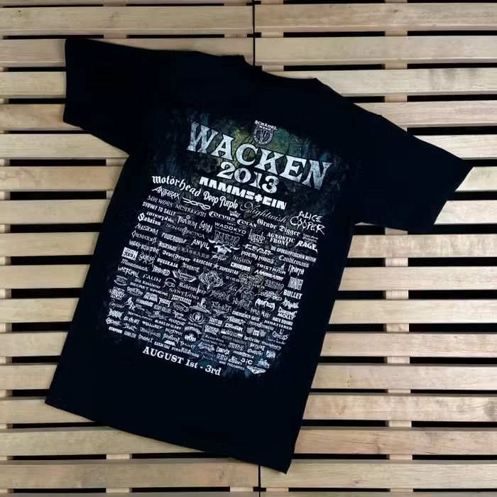 Band Tees × Vintage Mens Vintage T Shirt Wacken 2013 Louder Than Nell Size S Size US S / EU 44-46 / 1 - 6 Thumbnail