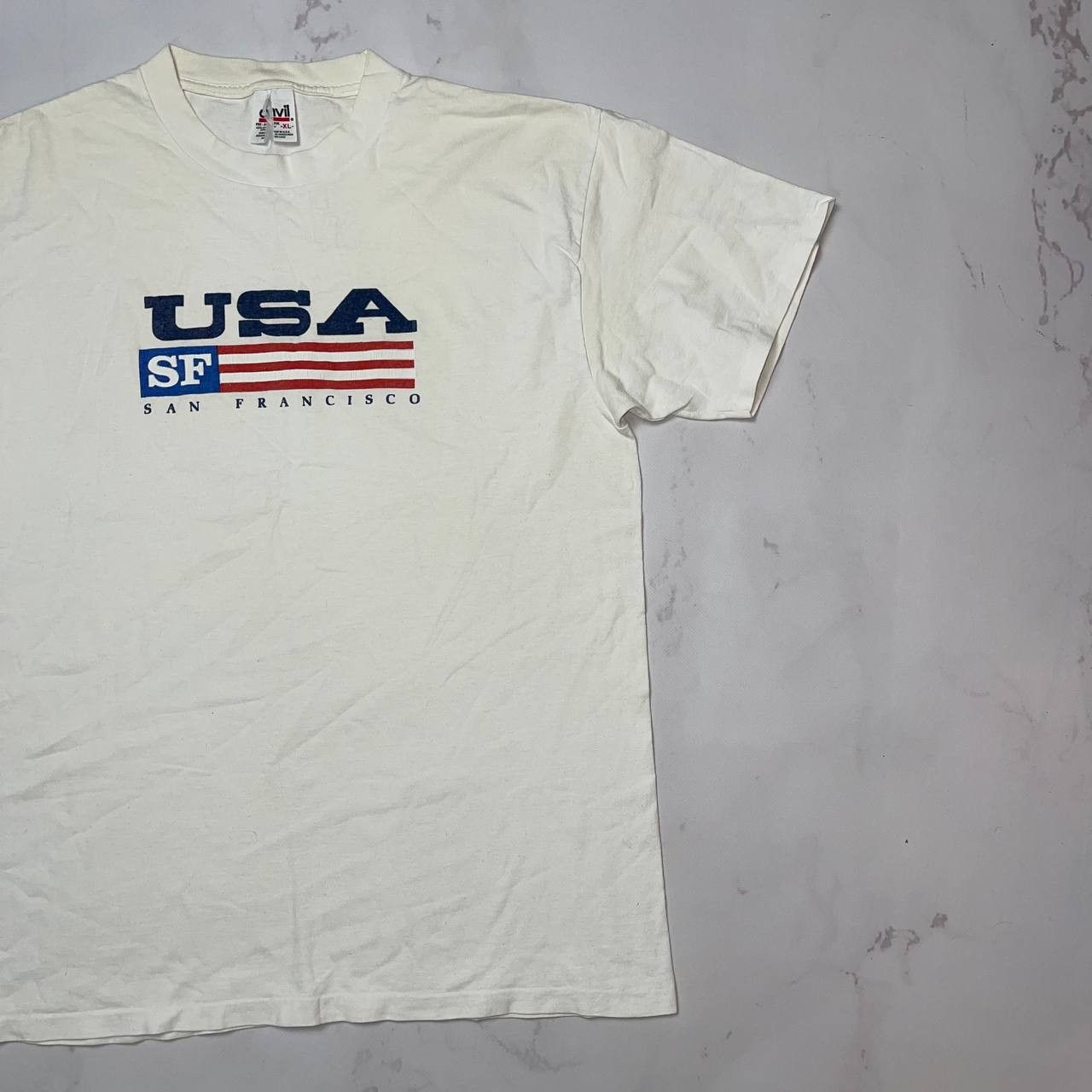 Vintage Vintage 1990s San Francisco USA Souvenir T Shirt /Streetwear Size US XL / EU 56 / 4 - 4 Thumbnail