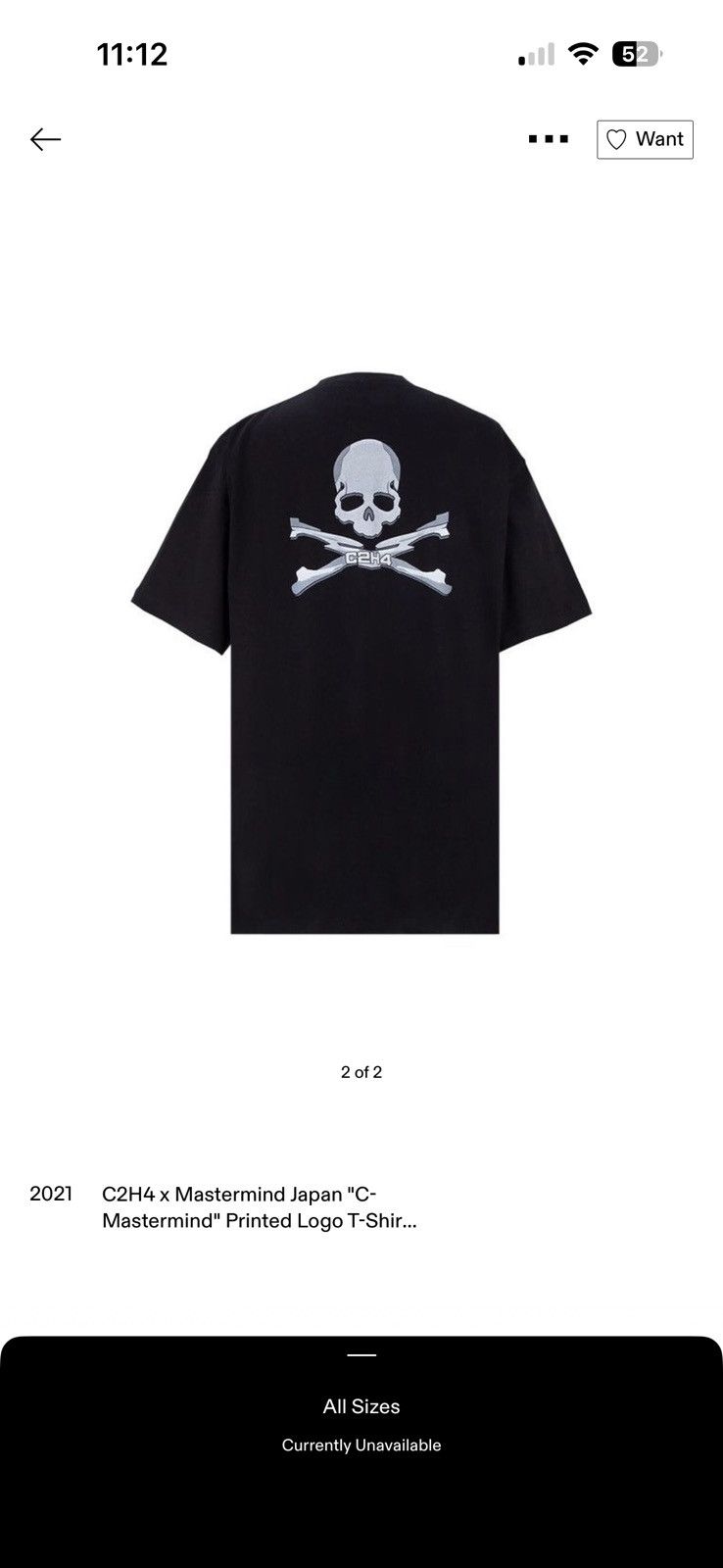 C2H4 × Mastermind Japan MasterMind x C2H4 tee shirt Size US XS / EU 42 / 0 - 1 Thumbnail