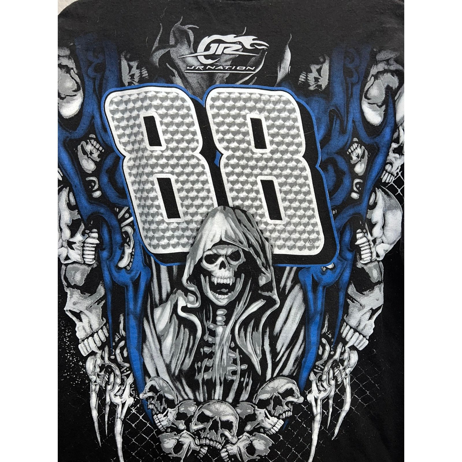 Vintage Dale Jr Nation Shirt Y2K 2000s Black Blue Racing Nascar Tee Size US M / EU 48-50 / 2 - 7 Thumbnail