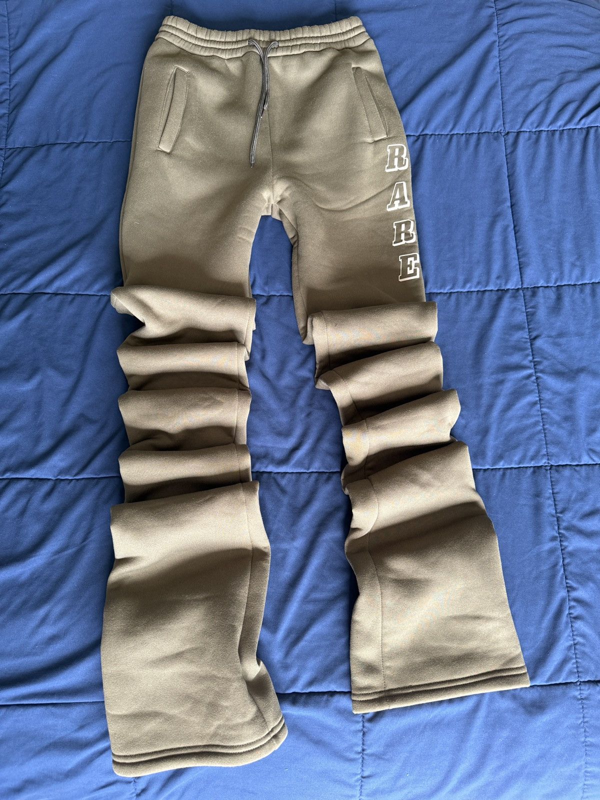 Other Olive green stacked sweatpants Size US 32 / EU 48 - 1 Thumbnail