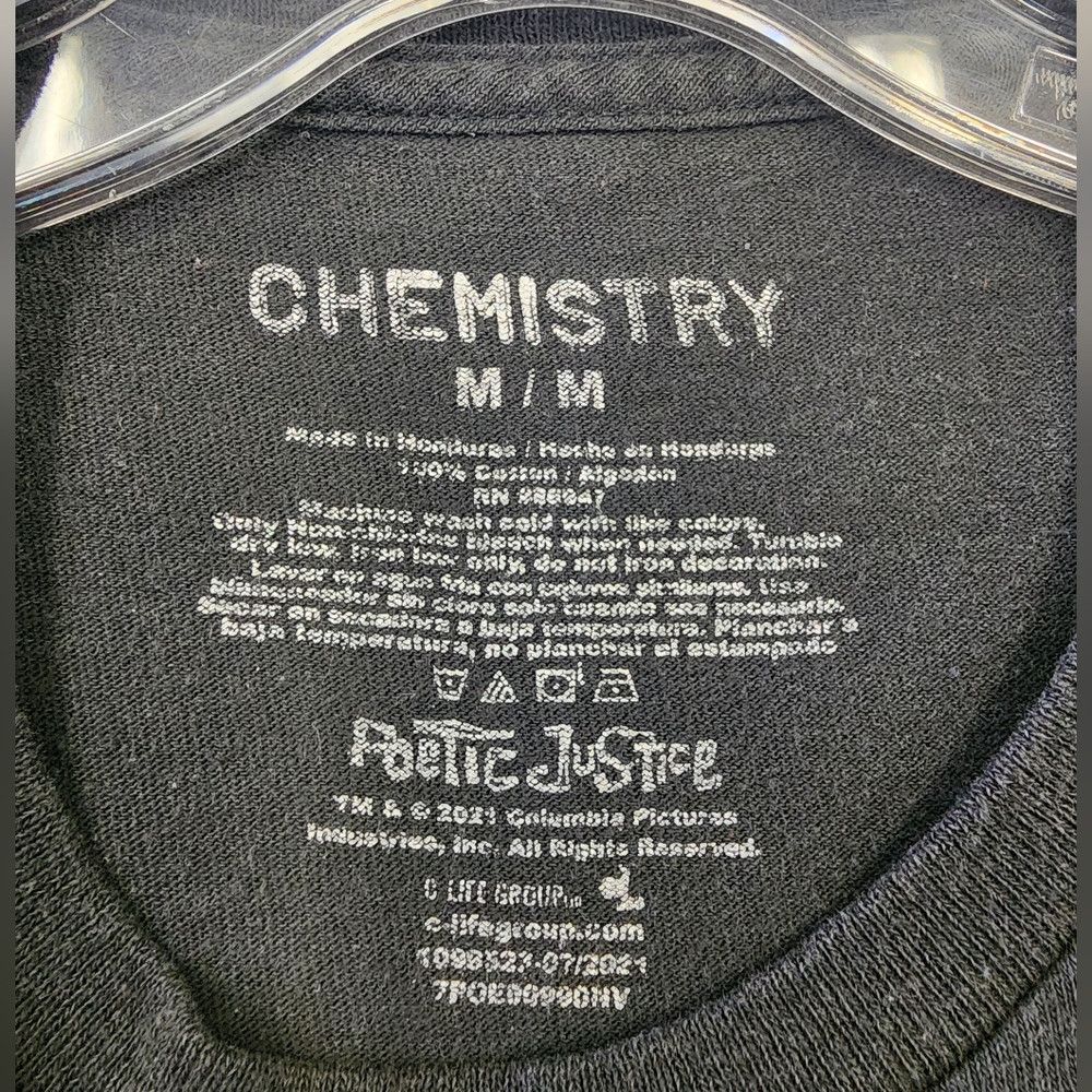 Chemistry Chemistry Faded Black "Poetic Justice" Tupac Graphic Shirt Size US M / EU 48-50 / 2 - 2 Thumbnail