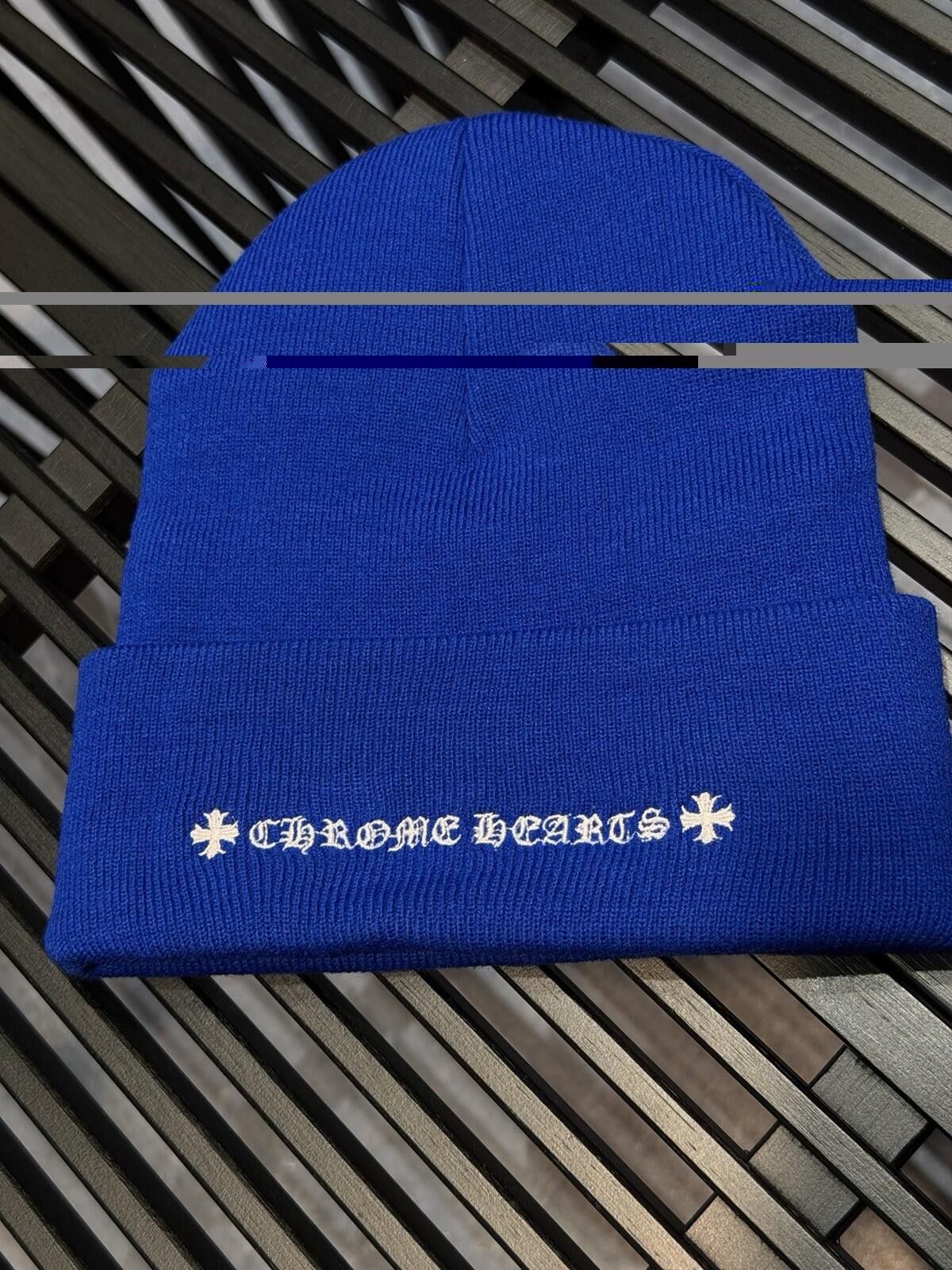 Chrome Hearts Chrome Hearts Blue White Beanie 100% Authentic (Brand NEW) Size ONE SIZE - 5 Thumbnail