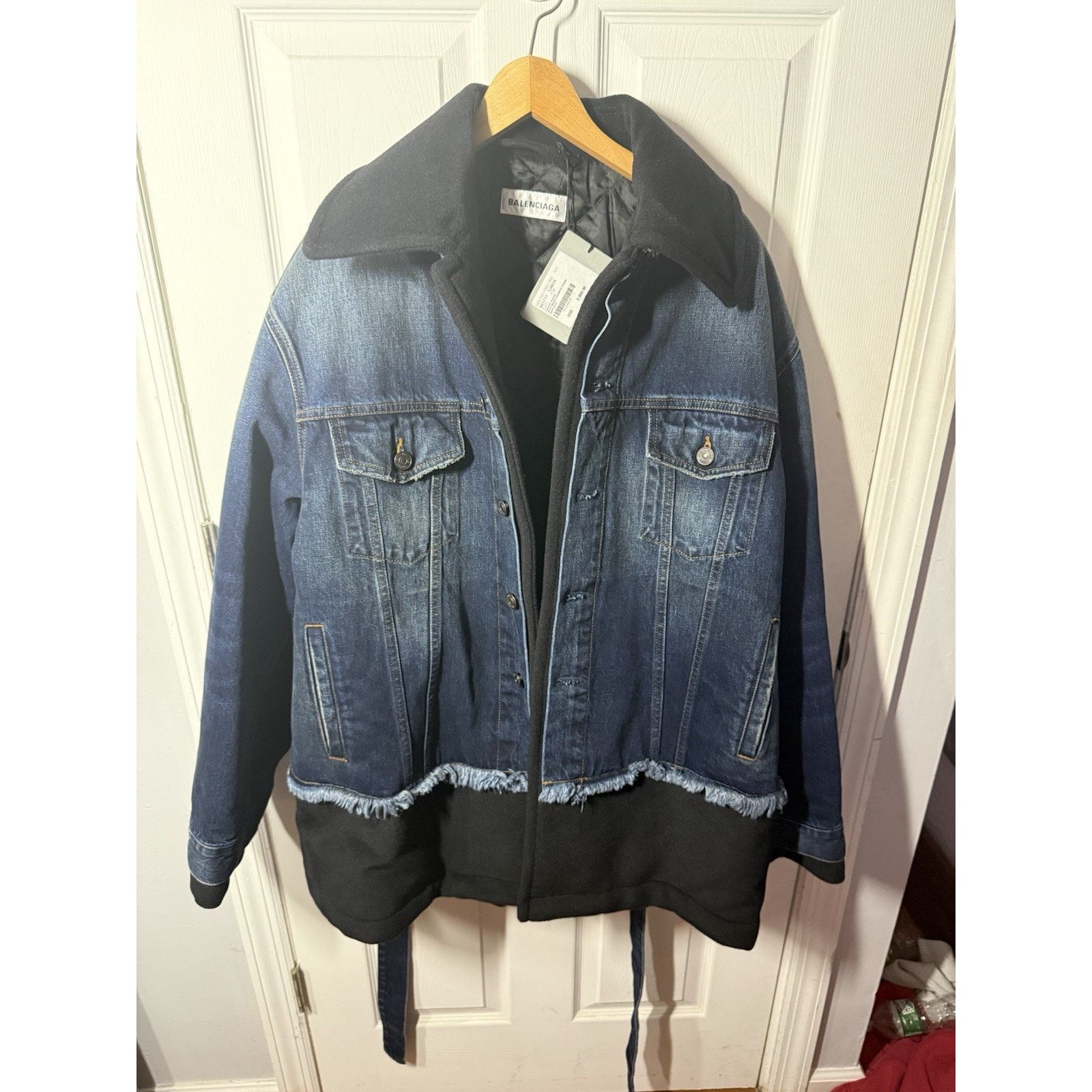 Balenciaga Balenciaga Patched Pea Coat Size US M / EU 48-50 / 2 - 1 Thumbnail