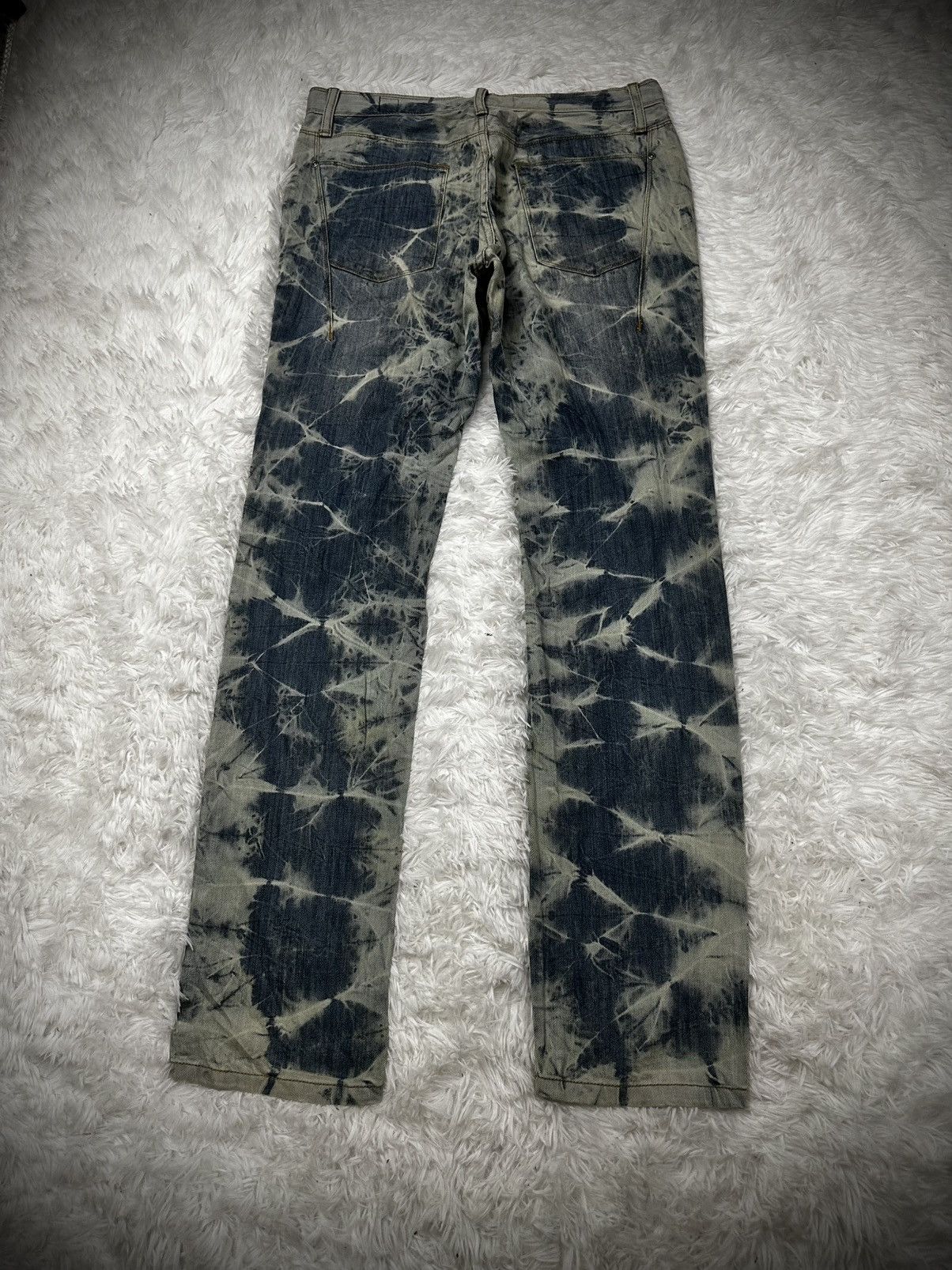Japanese Brand 💥rare💥 semantic design flare bleach denim jeans Size US 32 / EU 48 - 6 Thumbnail
