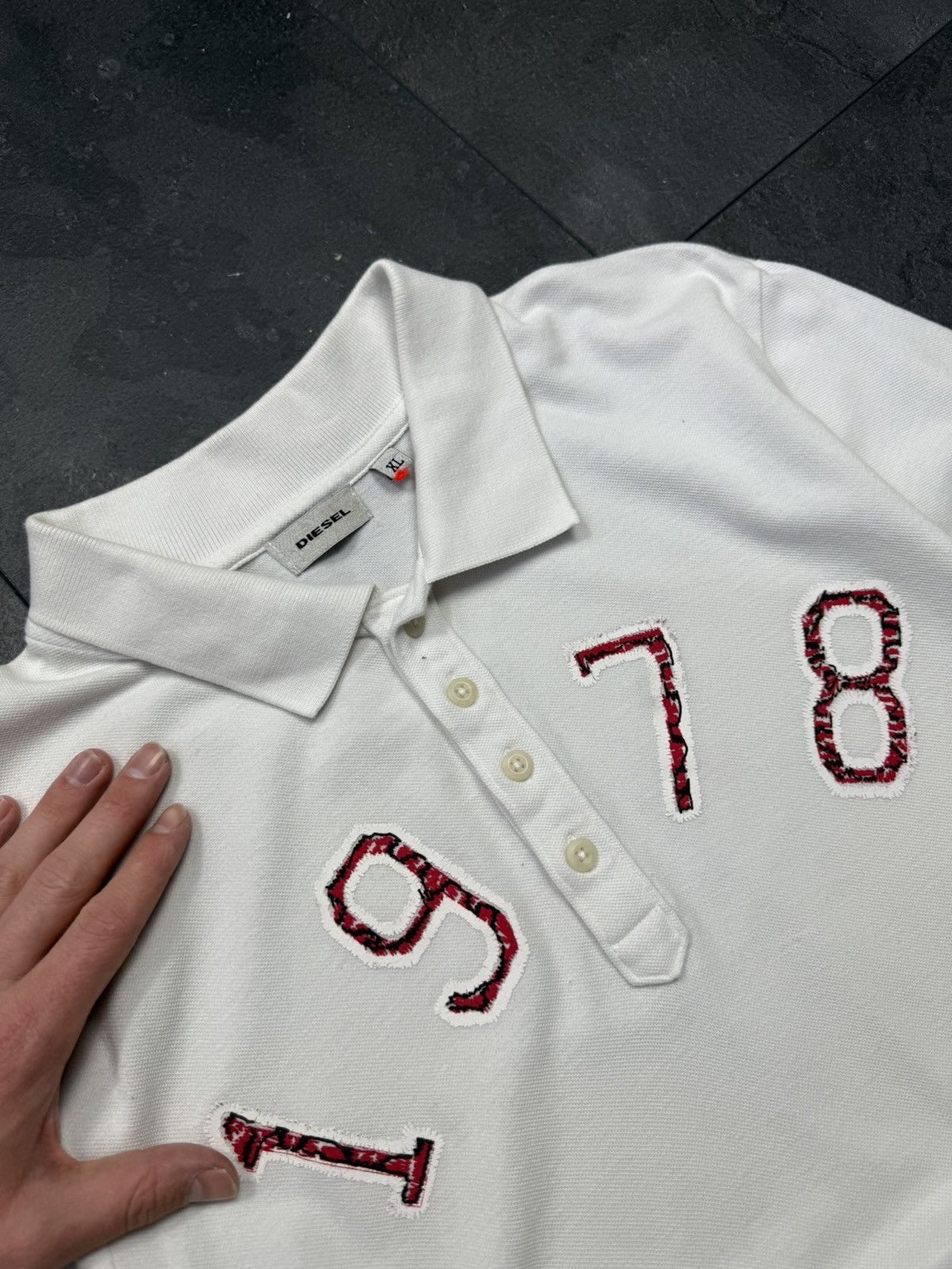 Diesel × Streetwear × Vintage Vintage big logo diesel polo wild spirit Size US XL / EU 56 / 4 - 6 Thumbnail