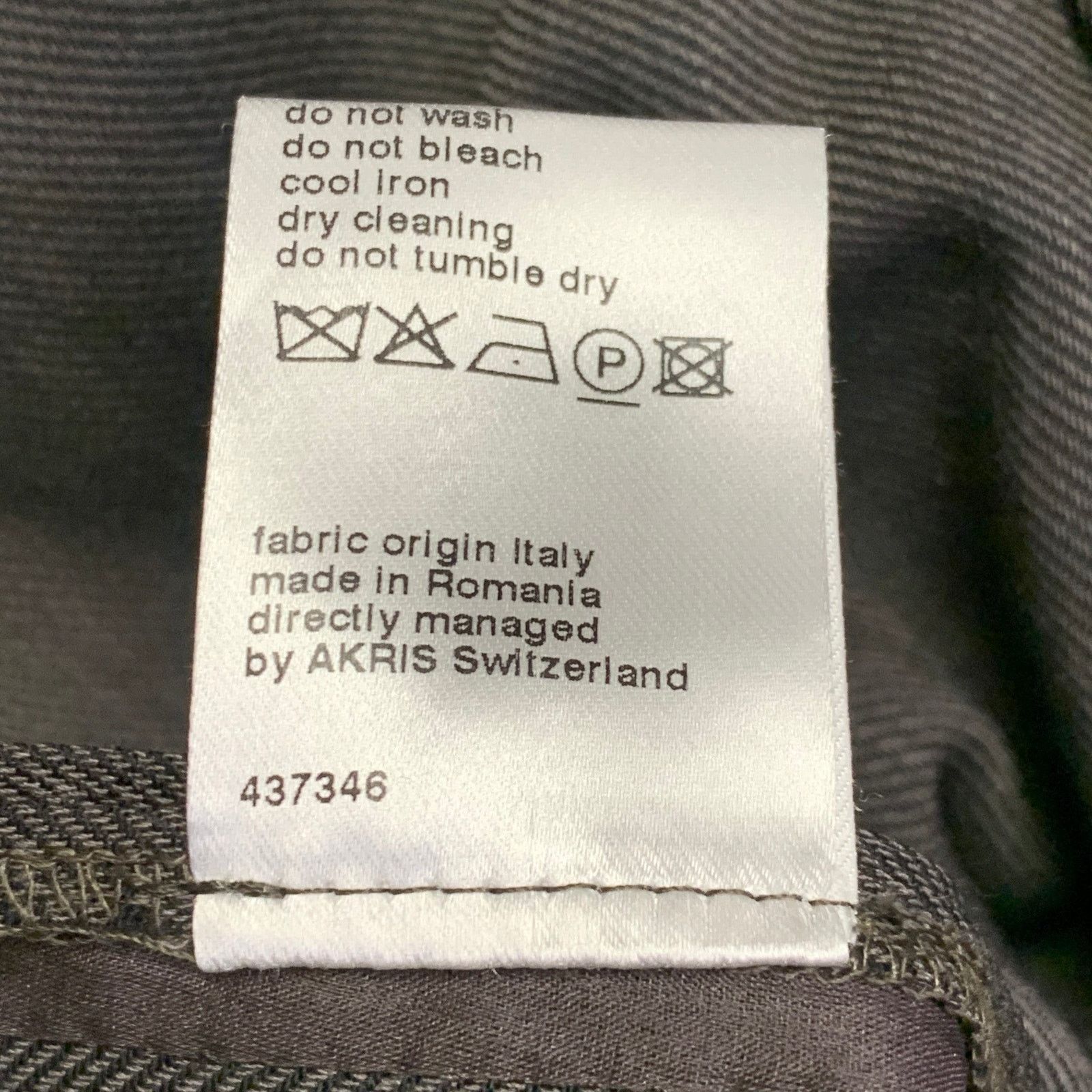 Akris AKRIS Grey Charcoal Wool Twill Peak Lapel Jacket Blazer Size L / US 10 / IT 46 - 9 Thumbnail