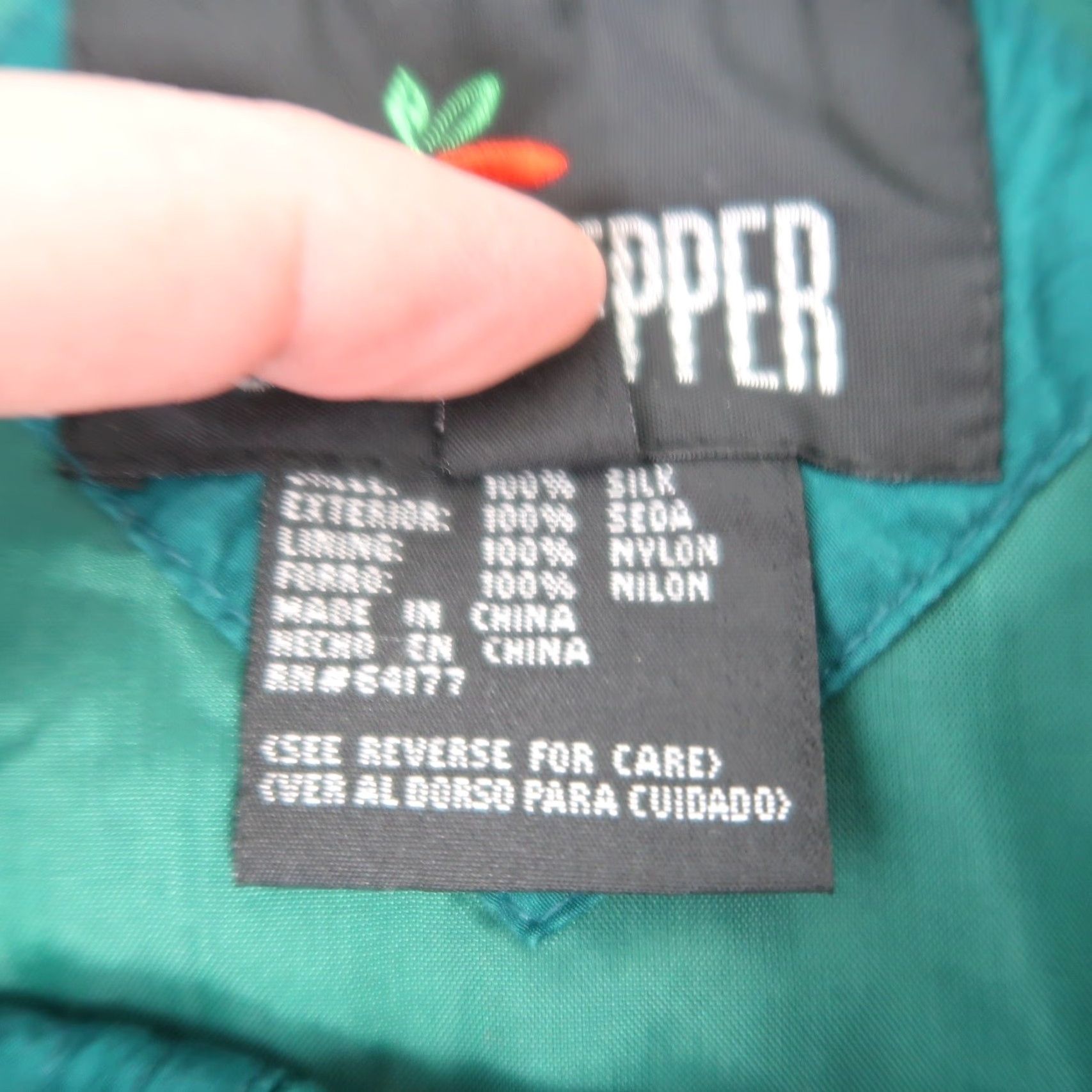 Vintage VINTAGE Chili Pepper Teal Green Ruched Silk Track Suit Set L Women 90s Hustle Heat 90s Theme Size L / US 10 / IT 46 - 7 Thumbnail
