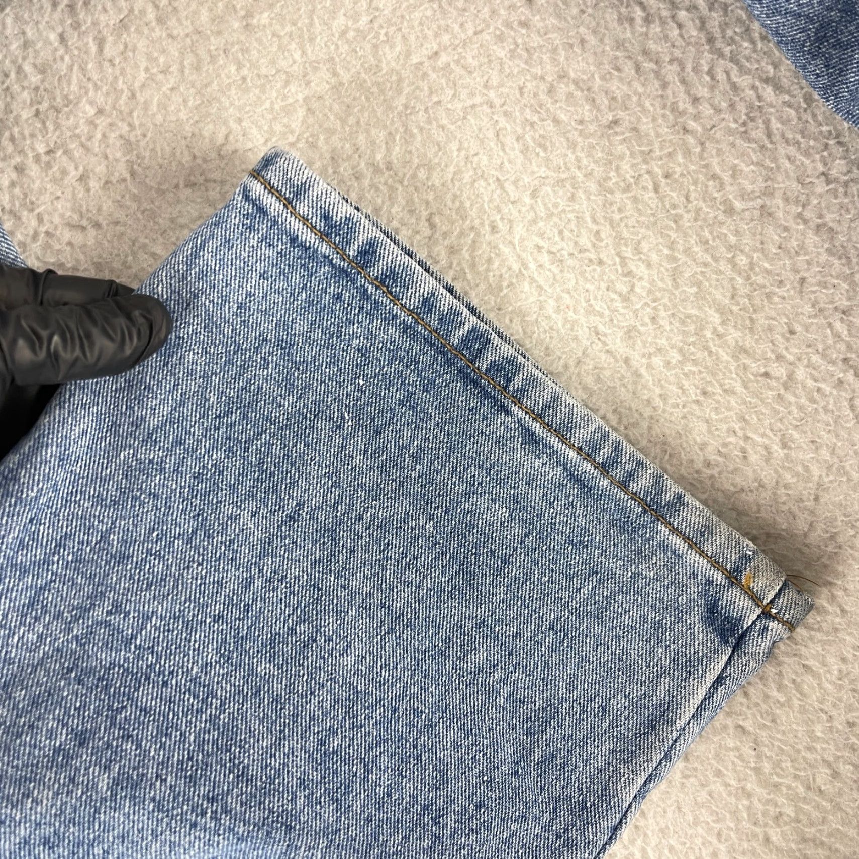 Denime VINTAGE Just USA Jeans Womens Size 5 Blue Denim Flare Leg Mid-Rise United States 80s 90s Bohemian Size 27" / US 4 / IT 40 - 7 Thumbnail