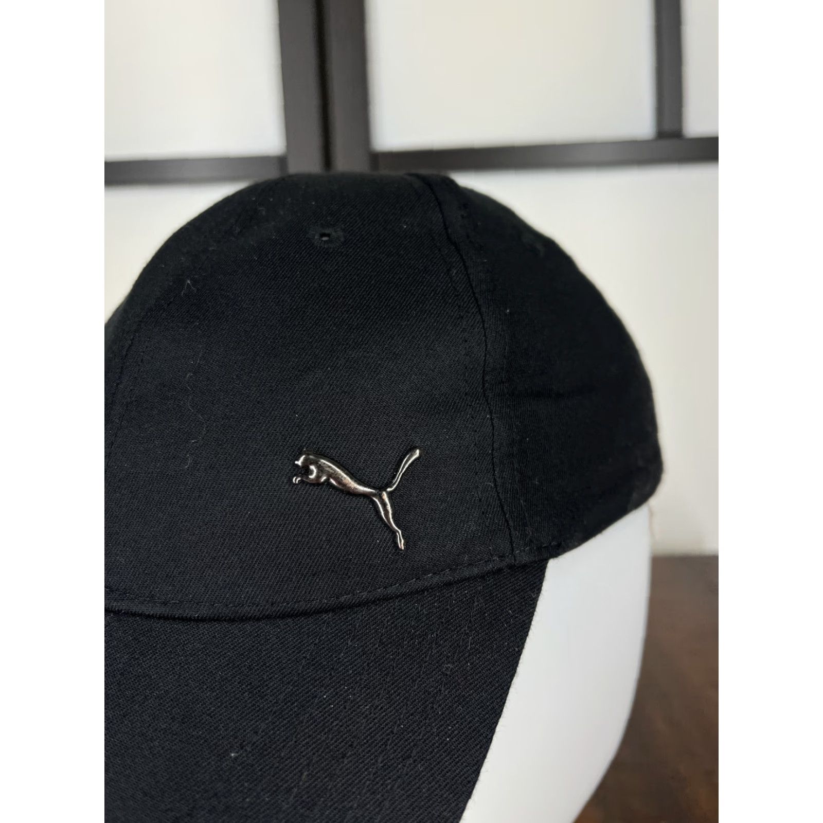 Puma PUMA Hat Cap Snapback One Size Black Silver Logo Adjustable Men Adult Polyester Cap Hat Size ONE SIZE - 2 Thumbnail