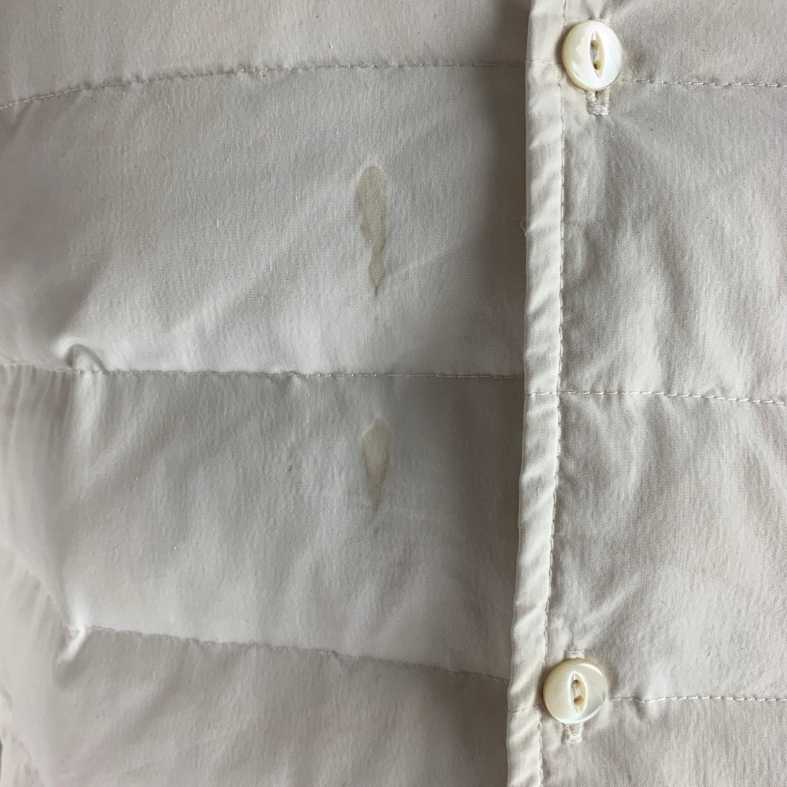 Sasquatchfabrix SASQUATCHfabrix XL Off White Quilted Cotton Blend Jacket Size US XL / EU 56 / 4 - 7 Thumbnail