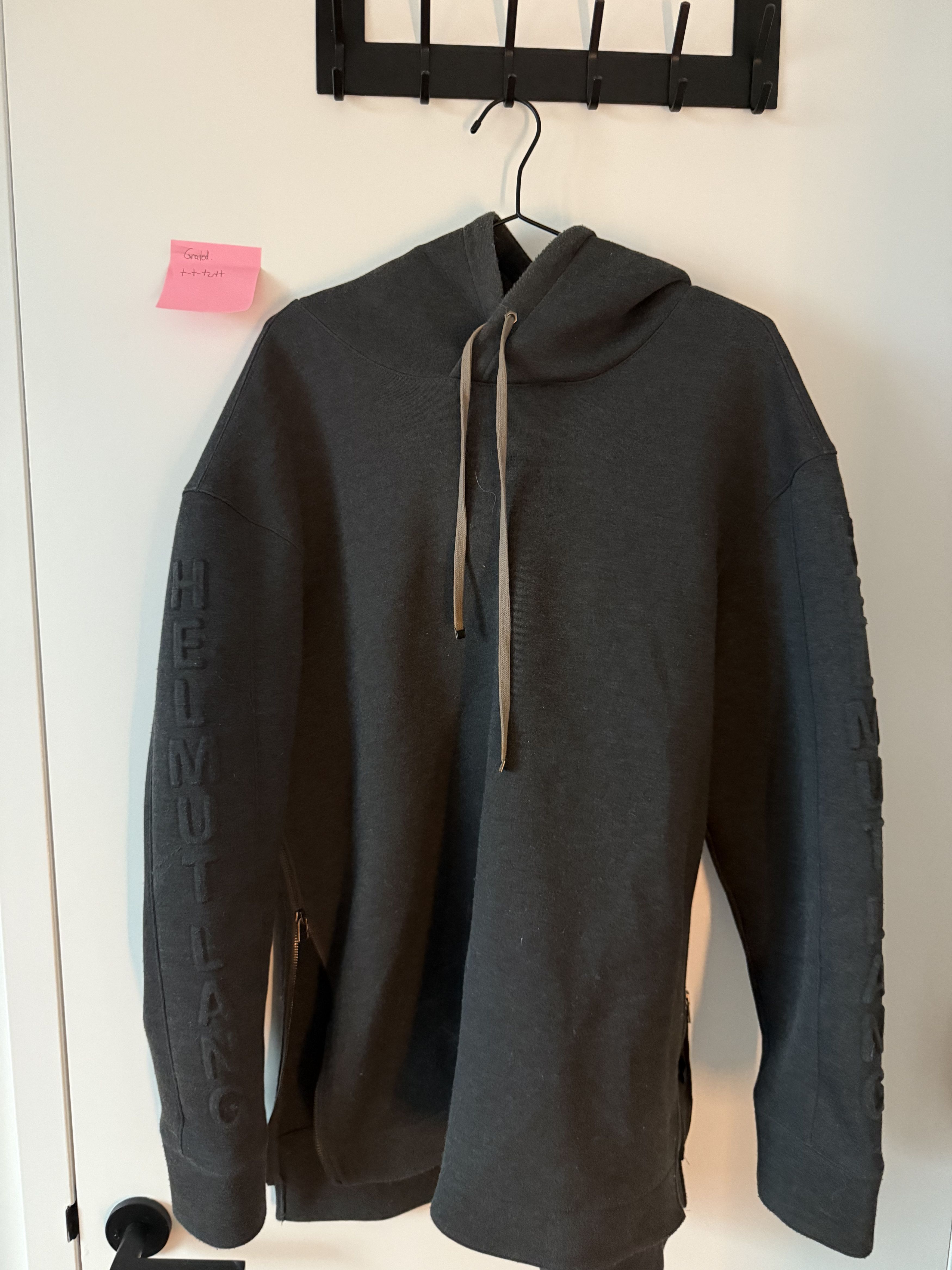 Helmut Lang Neoprene Mens Hoodie w/ zippers Size US L / EU 52-54 / 3 - 1 Thumbnail
