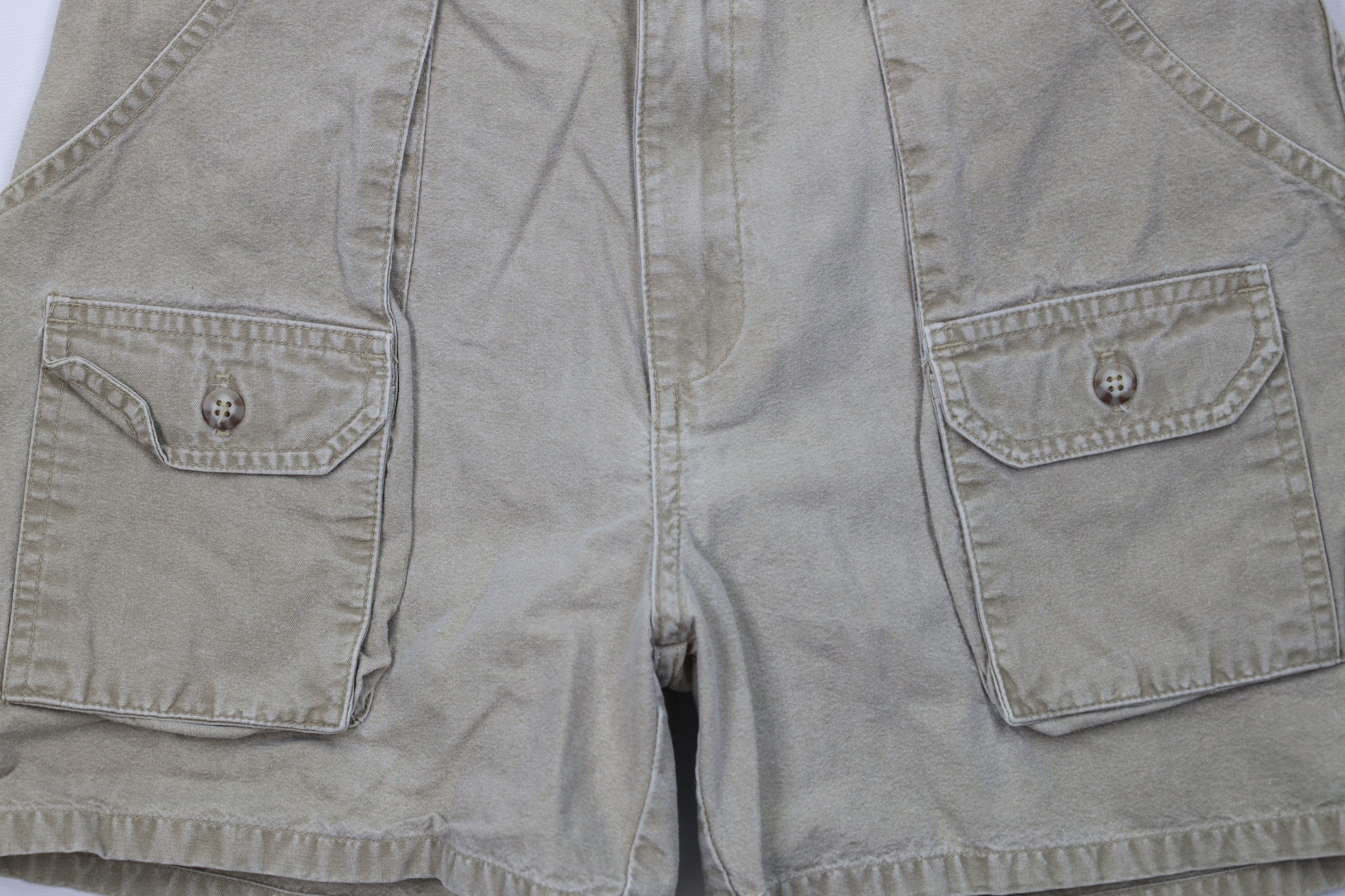 Vintage Vintage 90s Streetwear Stonewash Knee Trekking Shorts Brown Size US 32 / EU 48 - 3 Thumbnail