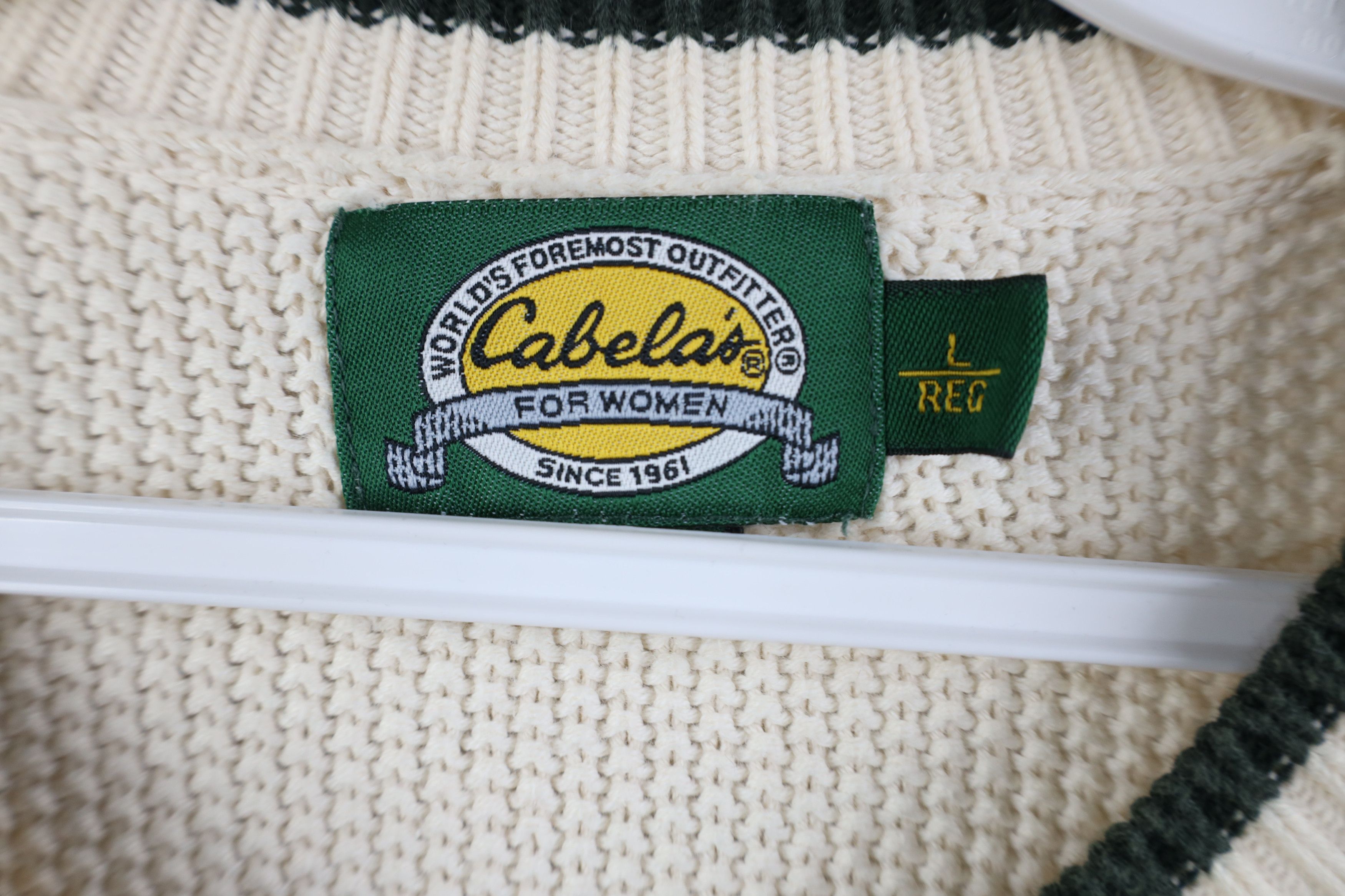 Cabelas Vintage 90s Cabelas Cardinal Bird Snow Crewneck Sweater Size L / US 10 / IT 46 - 7 Thumbnail