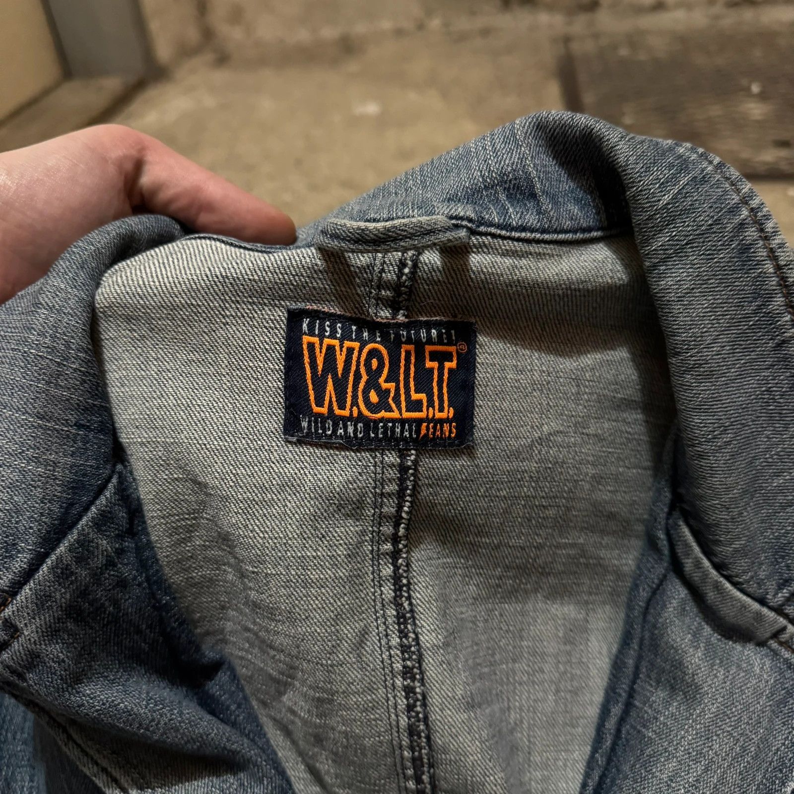Walter Van Beirendonck Walter van Beirendonck wl&t denim jeans jacket 90s Size US L / EU 52-54 / 3 - 7 Thumbnail