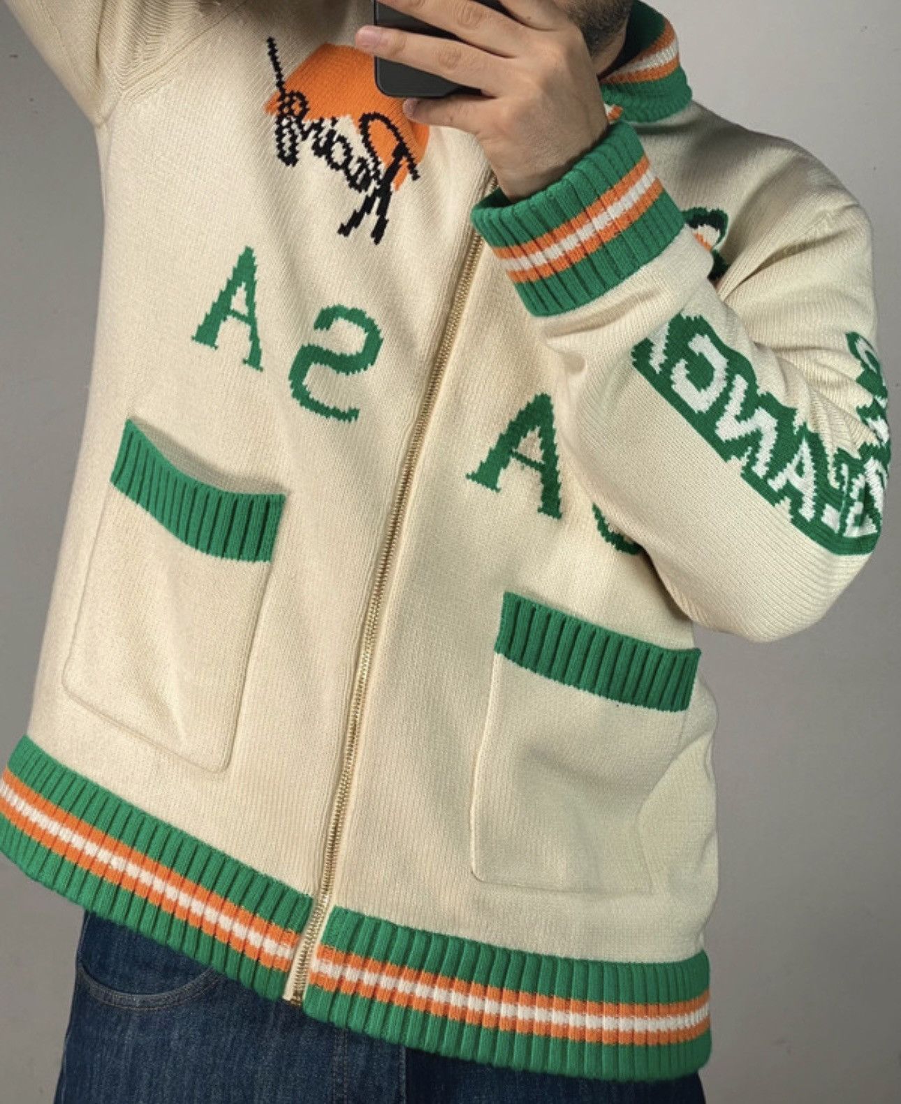 Casablanca Casablanca Racing Team Cardigan Retro Bunny Knit Size US L / EU 52-54 / 3 - 23 Thumbnail
