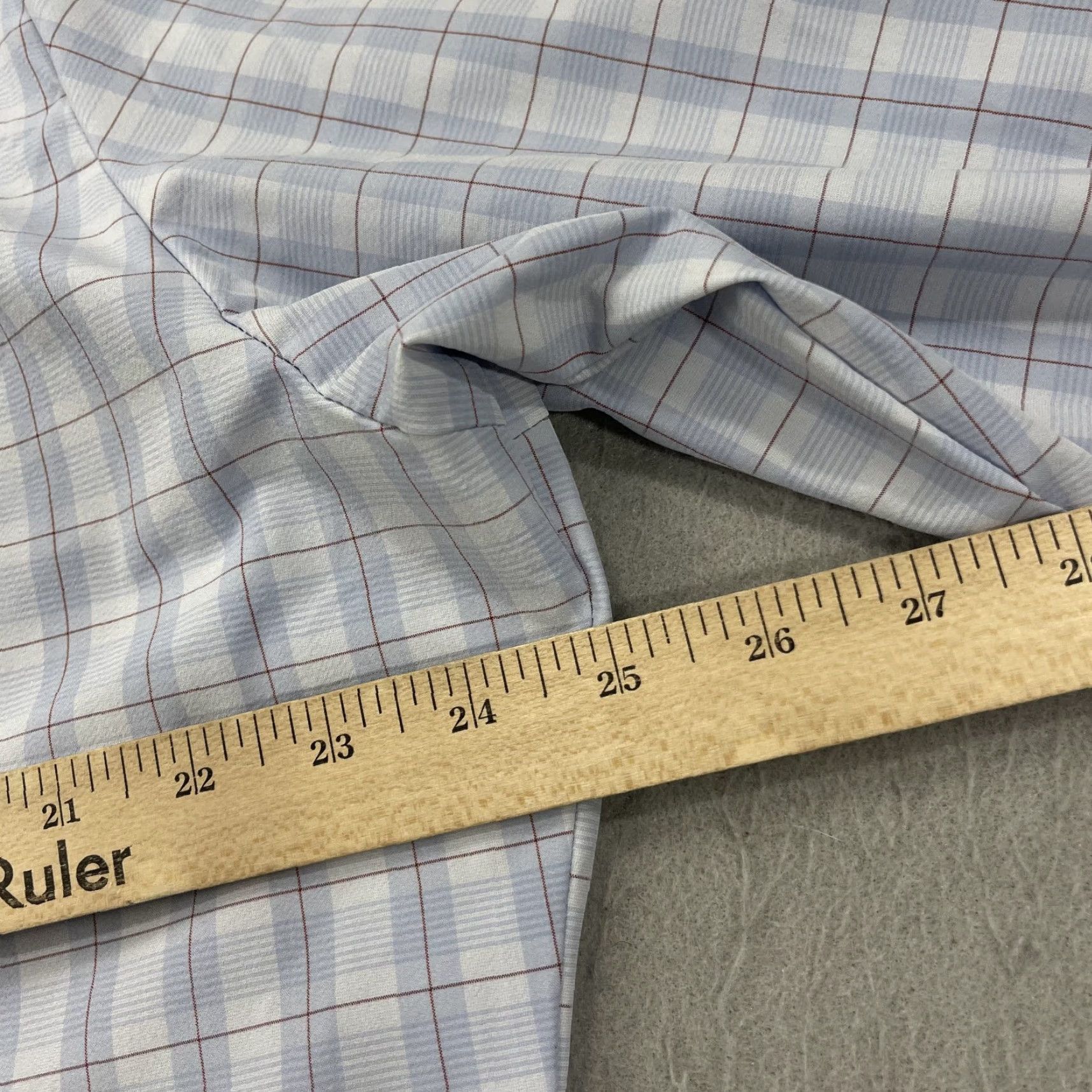 Mizzen+Main Mizzen+Main Shirt Mens 2XL Trim Fit Blue Plaid Check Leeward Stretch Casual, Button-Up, Classic Preppy, Summer, Spring, Fall, Mens, Blue, 2XL Size US XXL / EU 58 / 5 - 7 Thumbnail
