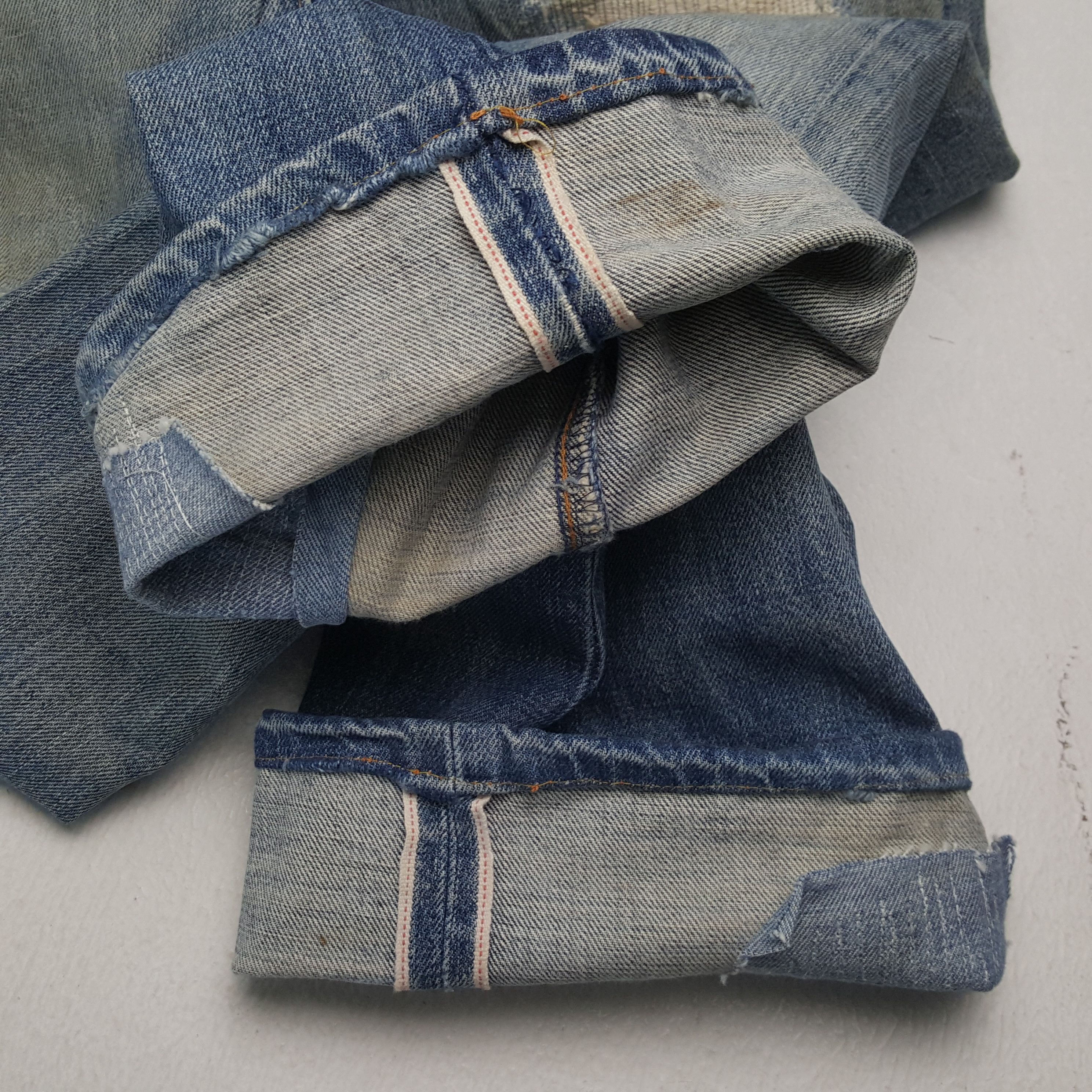 Levi's × Vintage LEVI'S Big E Selvedge Distressed Jeans Streetwear Size US 29 - 12 Thumbnail