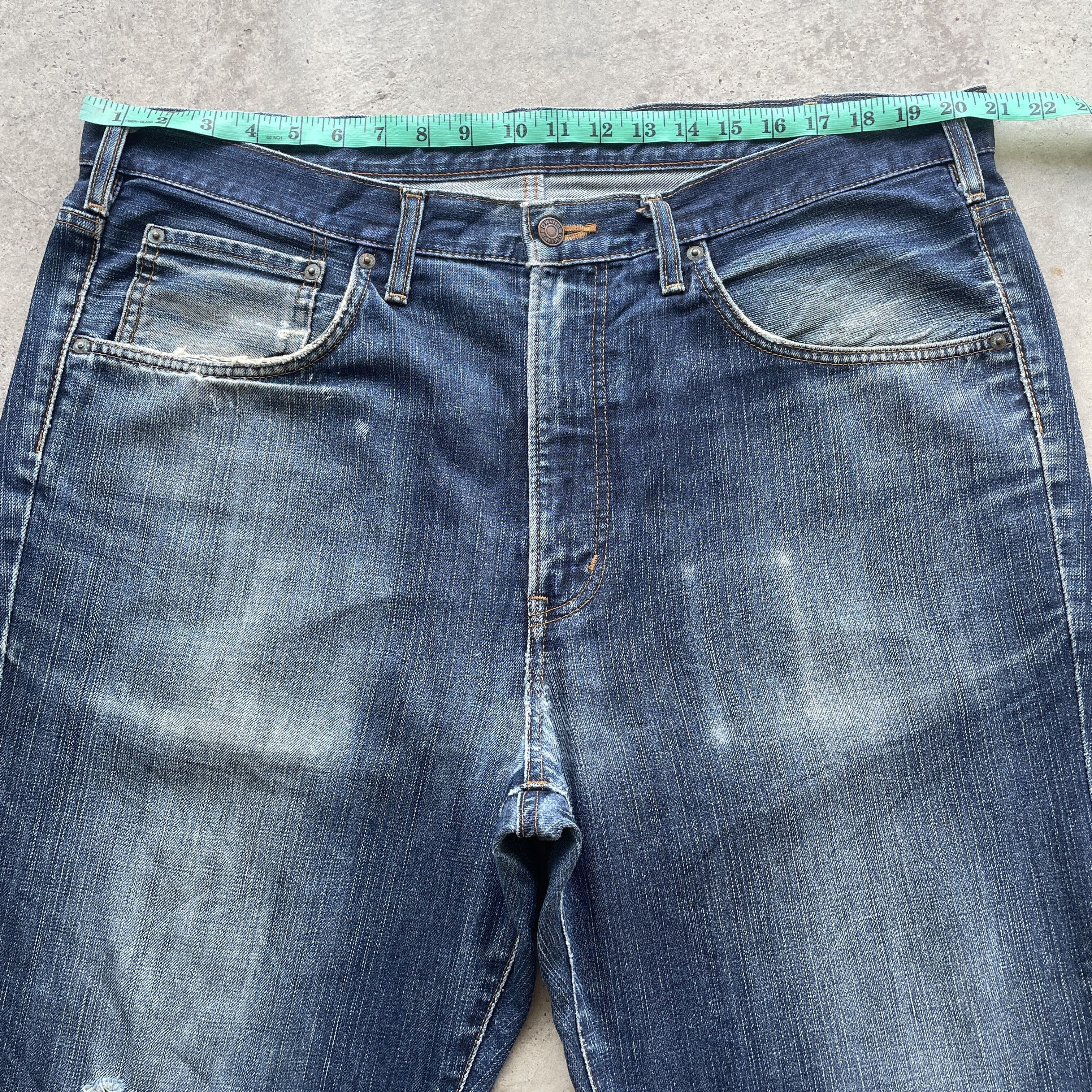 Edwin W42x29💥 Vintage Edwin 503z Denim Faded Jeans Pants Size US 42 / EU 58 - 5 Thumbnail