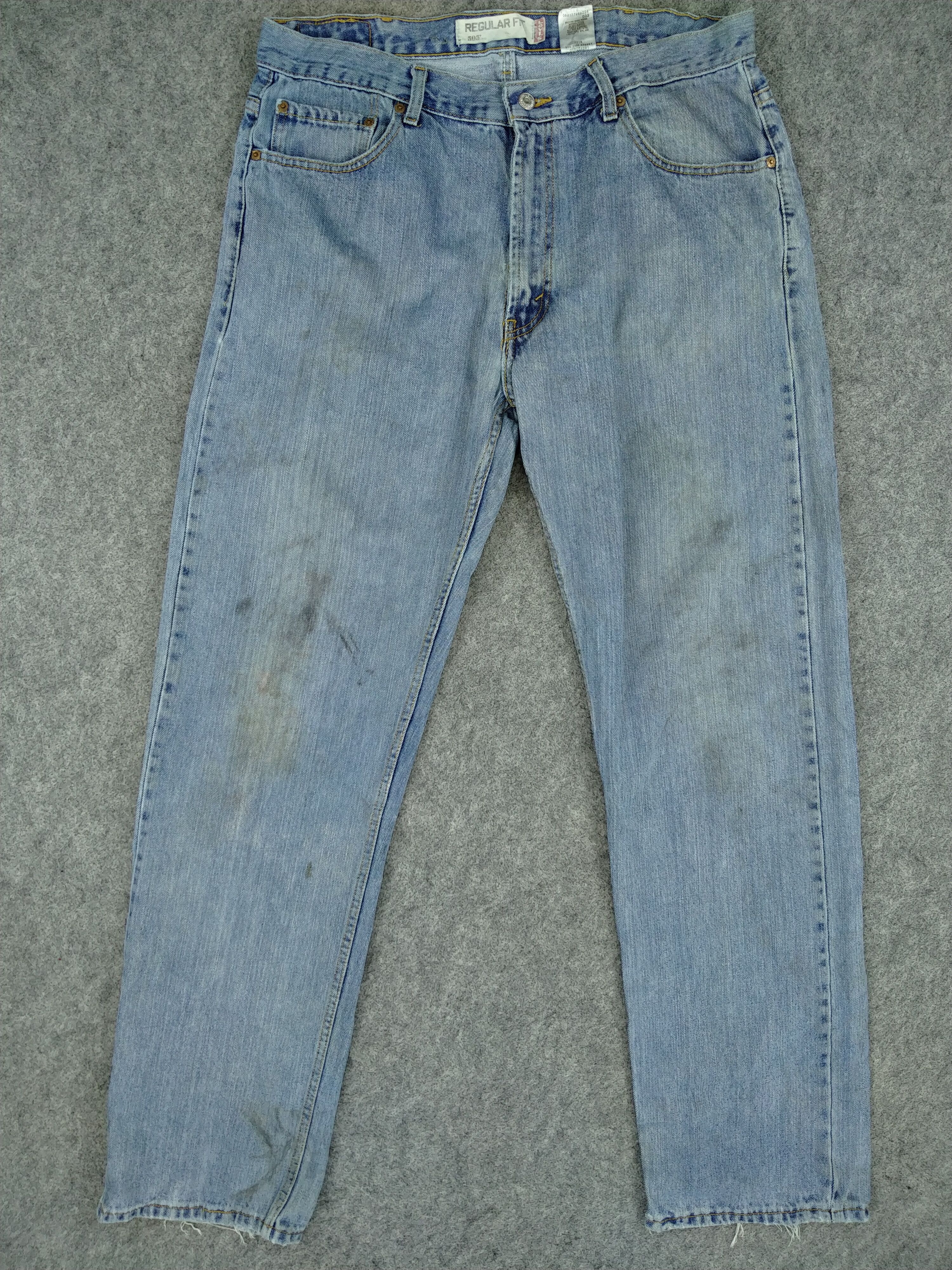 Levi's Faded Blue Vintage Levi's 505 Jeans 37x34.5 Denim -JN1022 Size US 37 - 1 Thumbnail