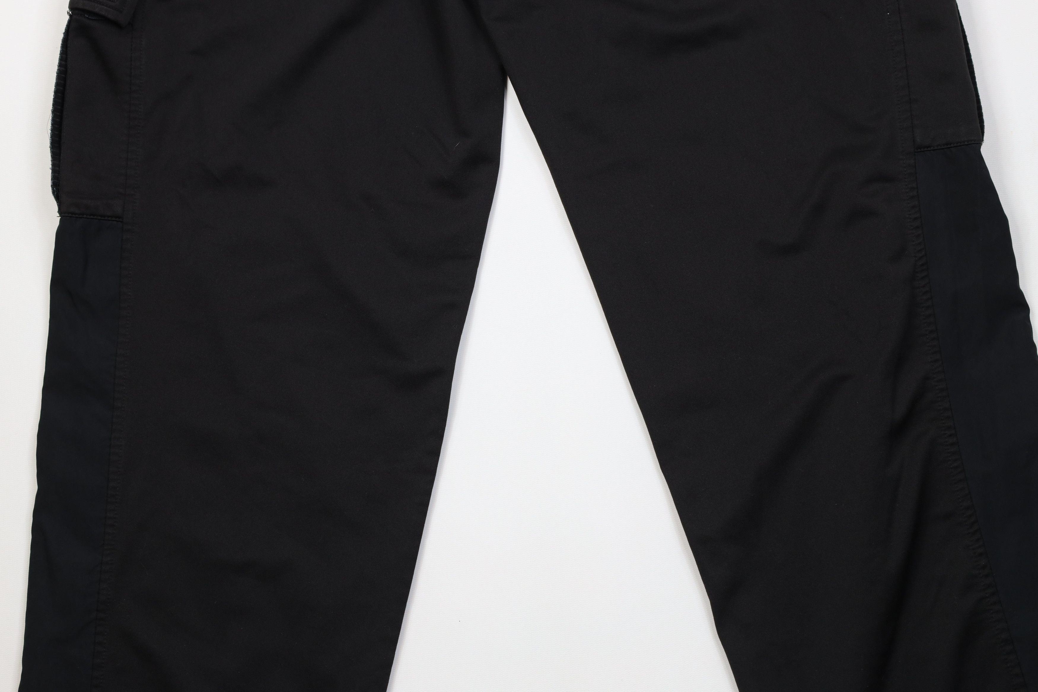Adidas Vintage 90s Adidas Spell Out Wide Leg Cargo Pants Black Size US 38 / EU 54 - 13 Thumbnail