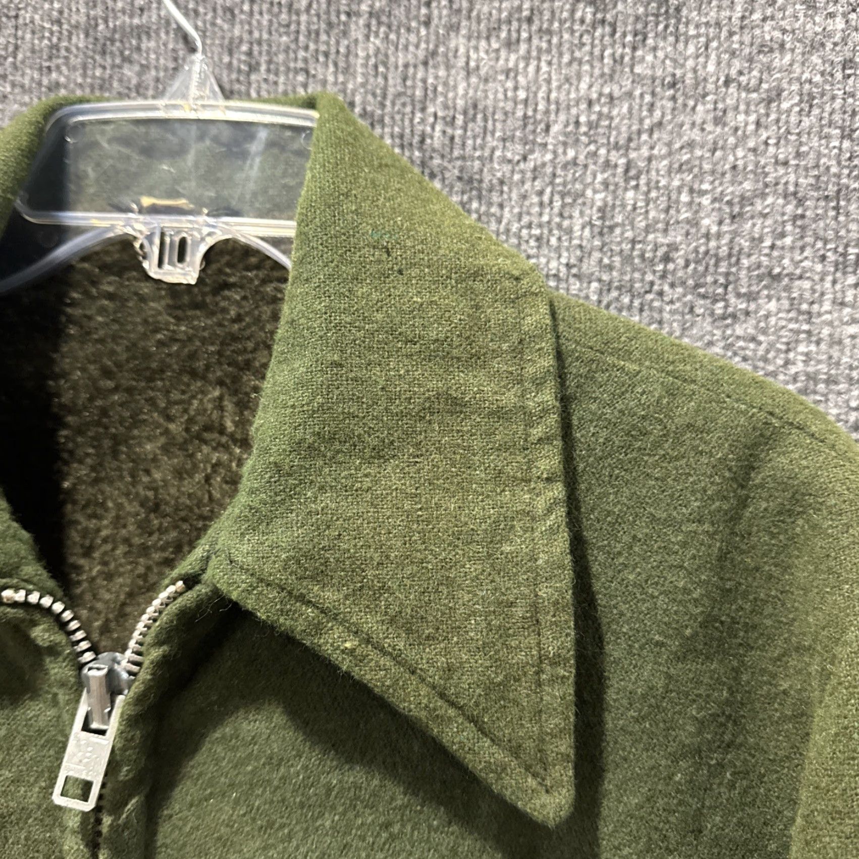 Vintage VINTAGE Robin Samson Hunting Jacket Green Fur Lined Zipper Men’s 42 Jacket 60s 70s Size US XS / EU 42 / 0 - 5 Thumbnail