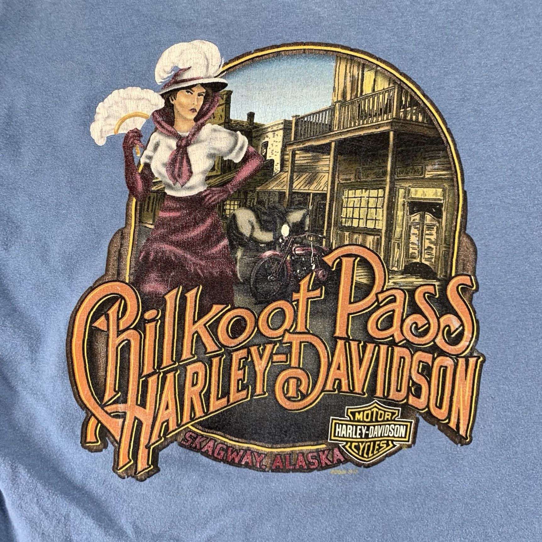 Harley Davidson VINTAGE Harley-Davidson Graphic T-Shirt Large Blue Double-Sided Biker Theme Mens 2006 Size US L / EU 52-54 / 3 - 2 Thumbnail