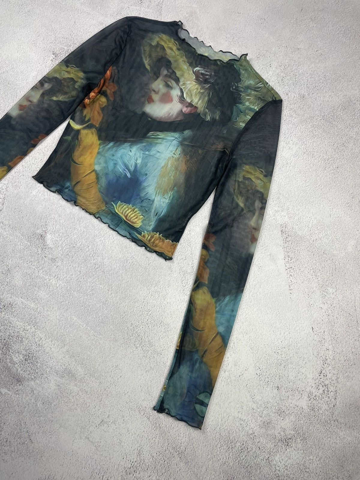 Designer × Japanese Brand Save The Queen Jean Paul Gaultier Style Mesh Top Blouses Size M / US 6-8 / IT 42-44 - 3 Thumbnail
