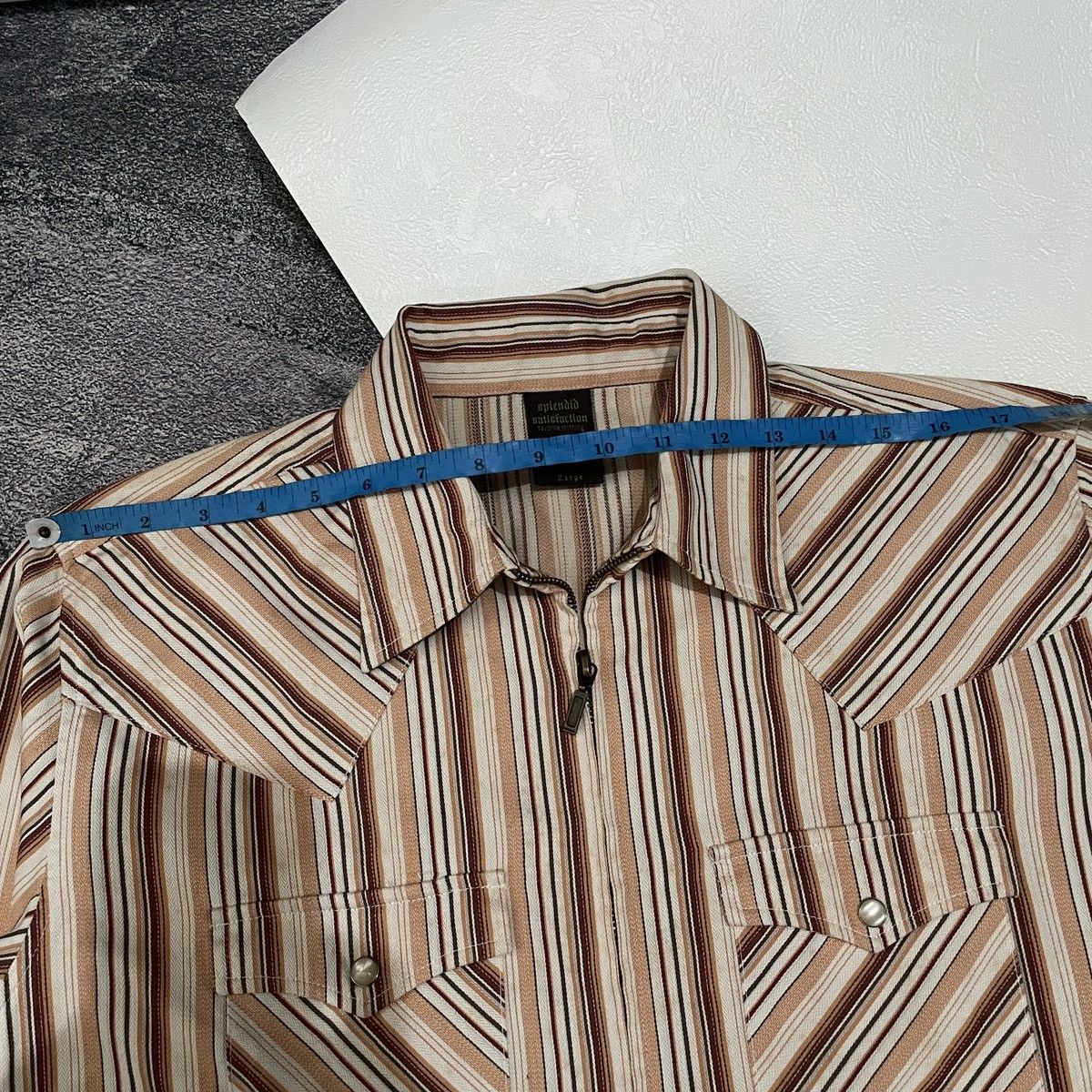 If Six Was Nine Vintage japanese punk splendid satisfaction stripe Ls Shirt Size US L / EU 52-54 / 3 - 10 Thumbnail