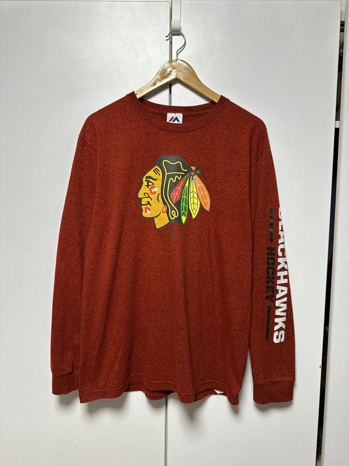 Majestic Majestic Long Sleeve Chicago Blackhawks Jersey NHL Size US L / EU 52-54 / 3 - 1 Thumbnail