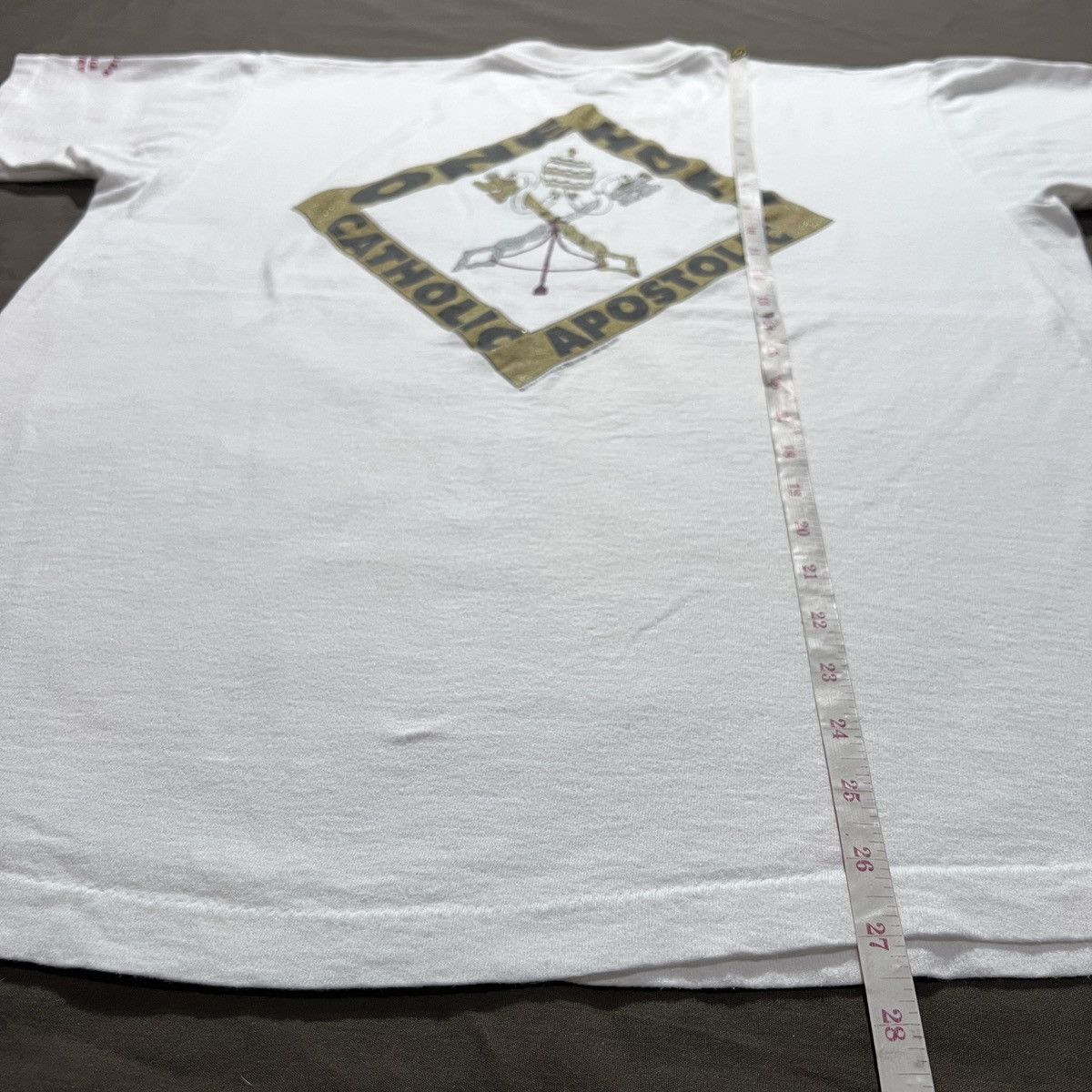 Vintage Vintage 90s CATHOLIC Jesus God Holy Bible Promo Tee Size US XL / EU 56 / 4 - 9 Thumbnail