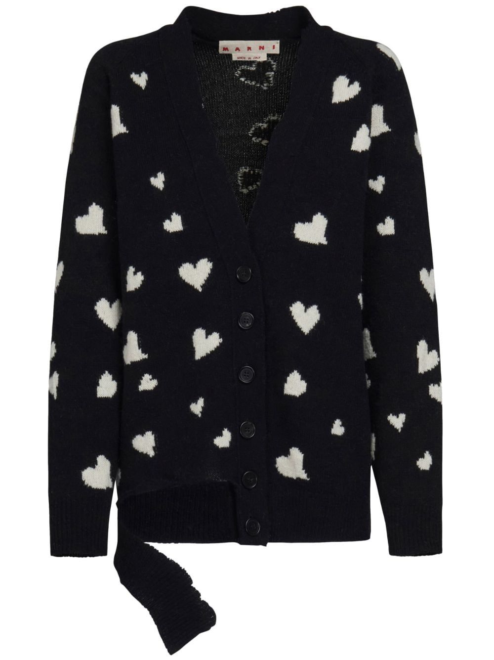 image of Marni Wool Cardigan Size 42 in Black, Women's