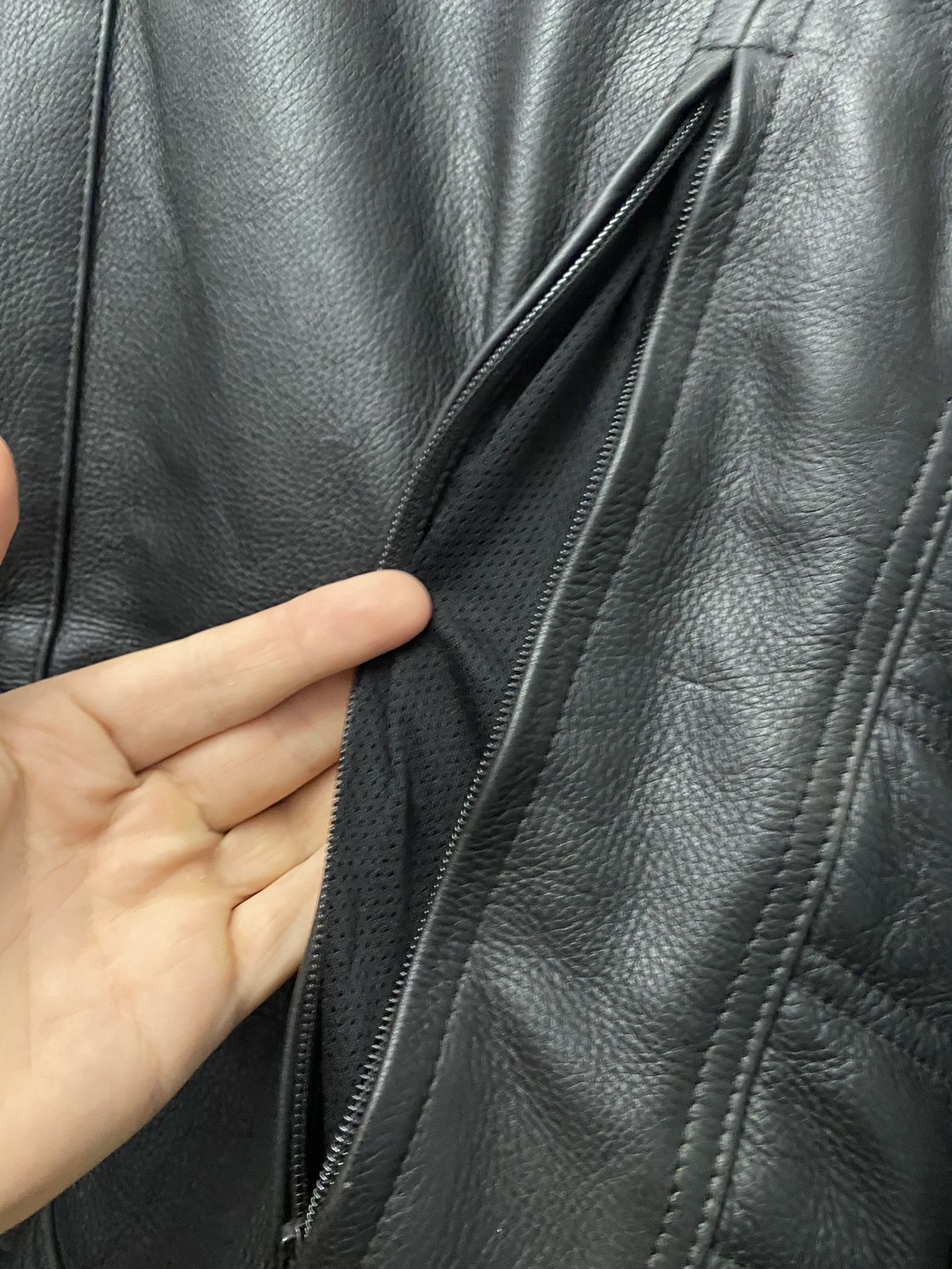 Harley Davidson × Leather × Vintage Harley Davidson Leather Biker Jacket Motorcycle Full Zip Size US L / EU 52-54 / 3 - 12 Thumbnail