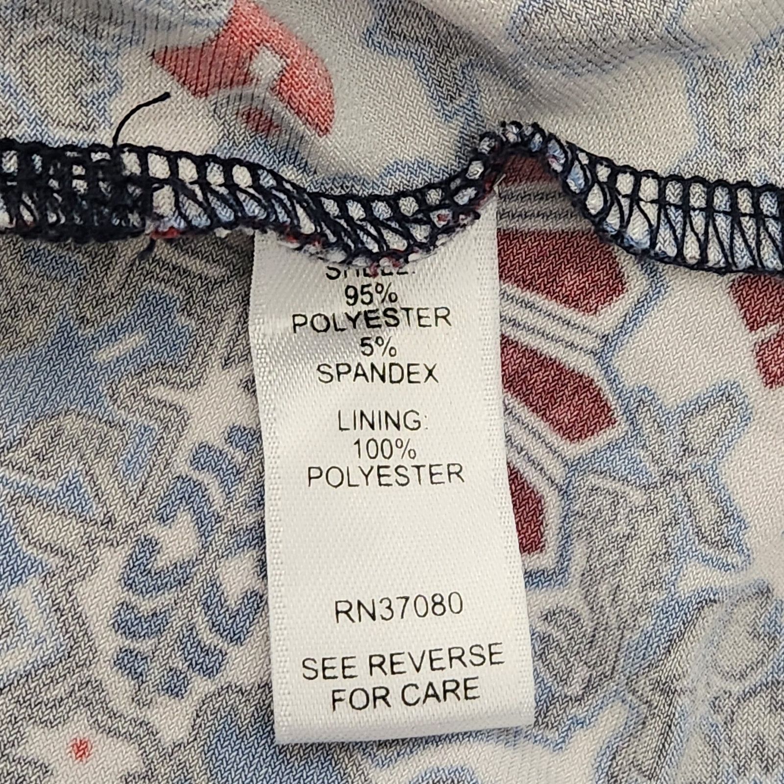 Other Cato Blue Red Floral Sleeveless Layered Top XL Flowy Soft Size XL / US 12-14 / IT 48-50 - 5 Thumbnail