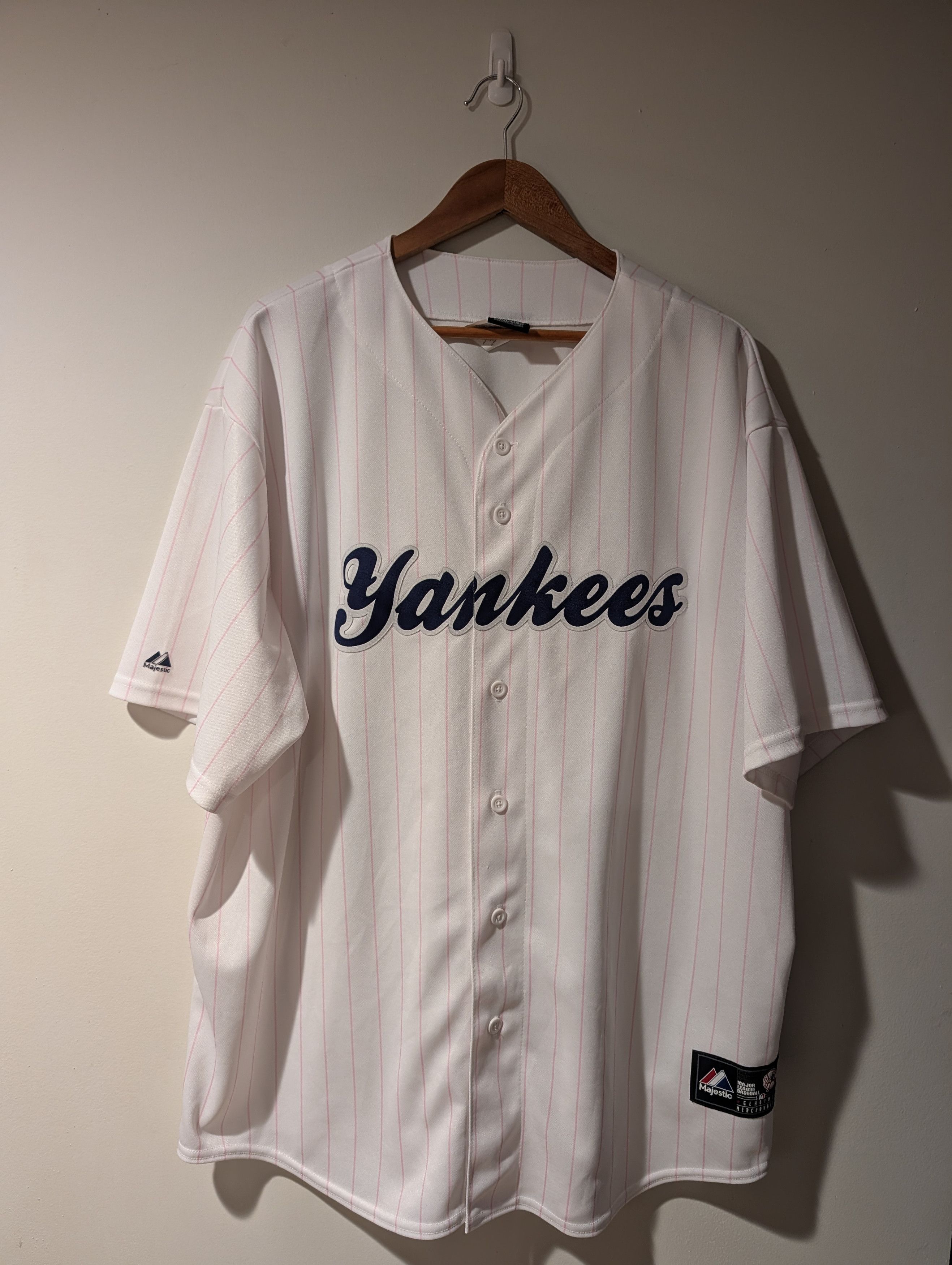 MLB Vintage Y2K New York Yankees Majestic Baseball Jersey Size US XXL / EU 58 / 5 - 1 Thumbnail